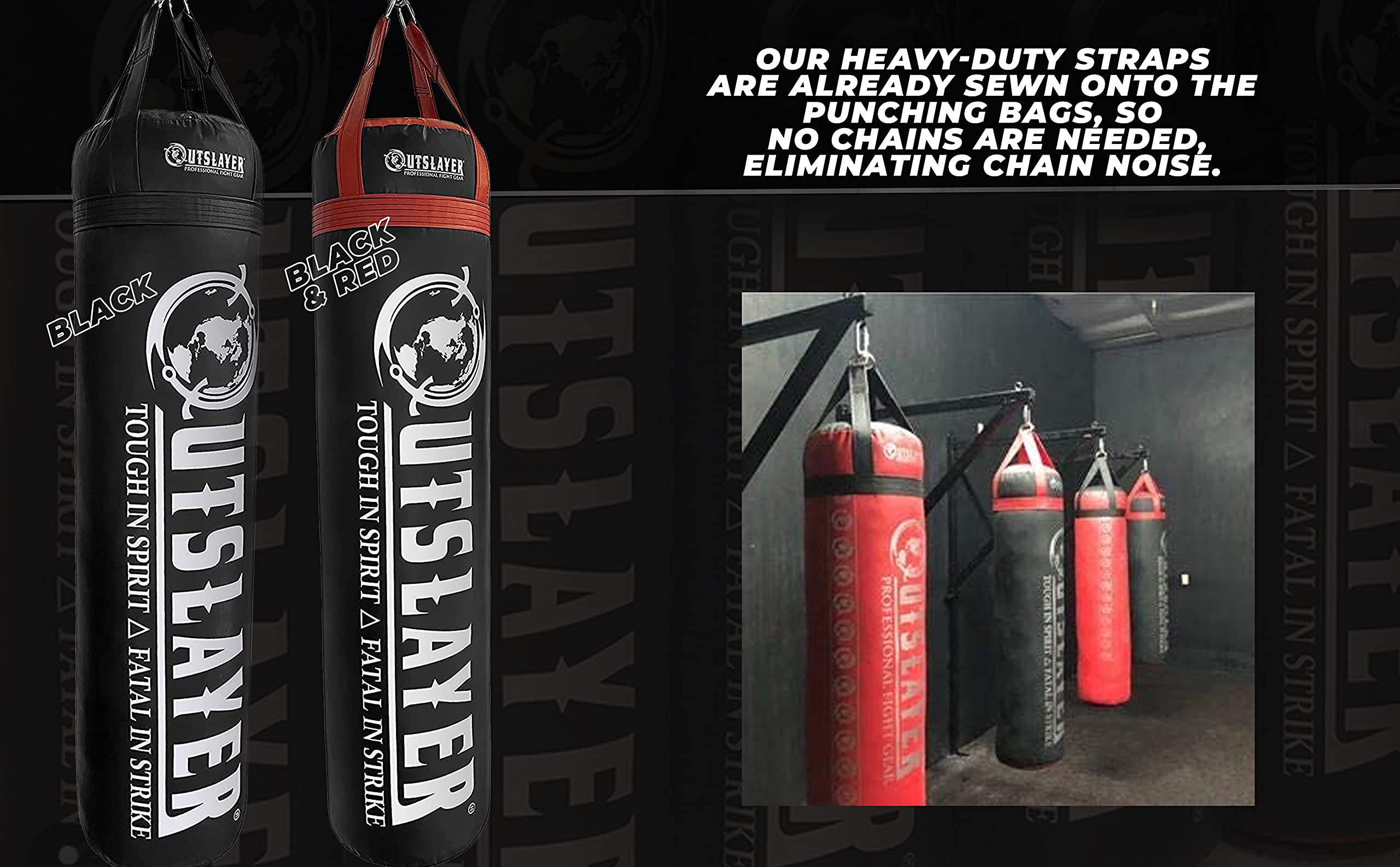 100 lbs Heavy Duty Filled Punching Bag for Boxing, Taekwondo, Kickboxing & MMA Training | Professional Martial Arts Kicking Bag | Made in USA | Perfect for Home Gym, Boxing Club & Martial Arts Studio Workouts