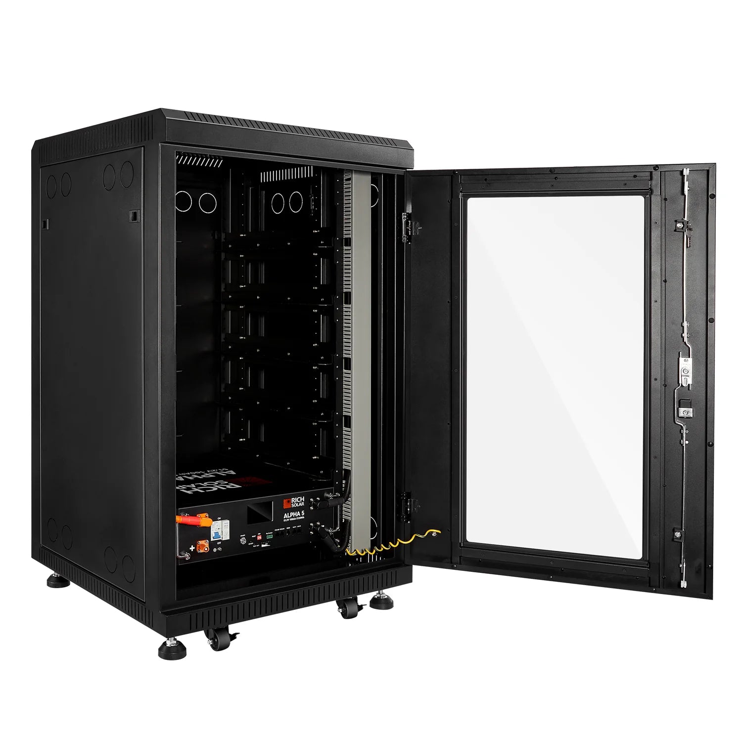 Rich Solar ALPHA 5 PRO Solar Battery Rack - Heavy Duty Mounting System for 12V/24V Batteries - Perfect for Off-Grid Solar Power, RV, Marine & Home Energy Storage