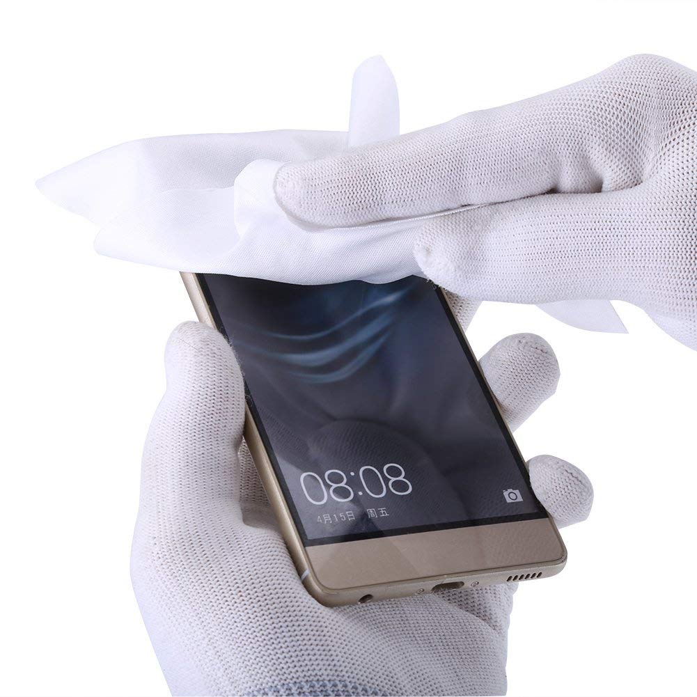 Walfront 100-Pack Microfiber Cleaning Cloths (6x6 Inch) - Ultra Soft, Lint-Free, Non-Abrasive for Phone, Lens, Glasses, Screens, Cameras, Eyeglasses, LCD & TV - Perfect for Home, Office & Travel Cleaning