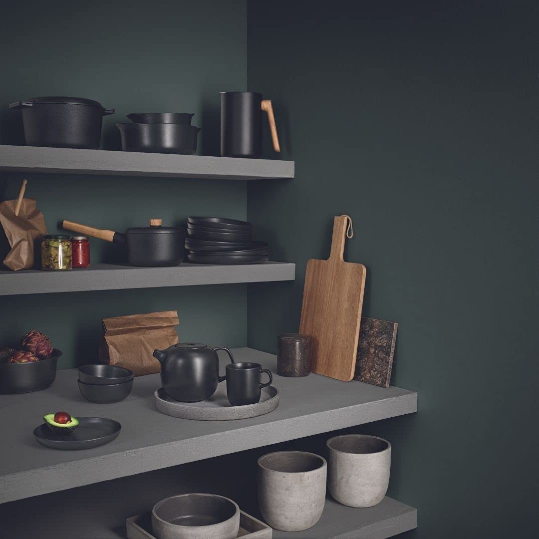 Eva Solo 21cm Nordic Kitchen Plate - Dishwasher, Freezer, Oven & Microwave Safe - Premium Danish Design for Everyday Use - Perfect for Dining, Entertaining & Modern Kitchens - Black