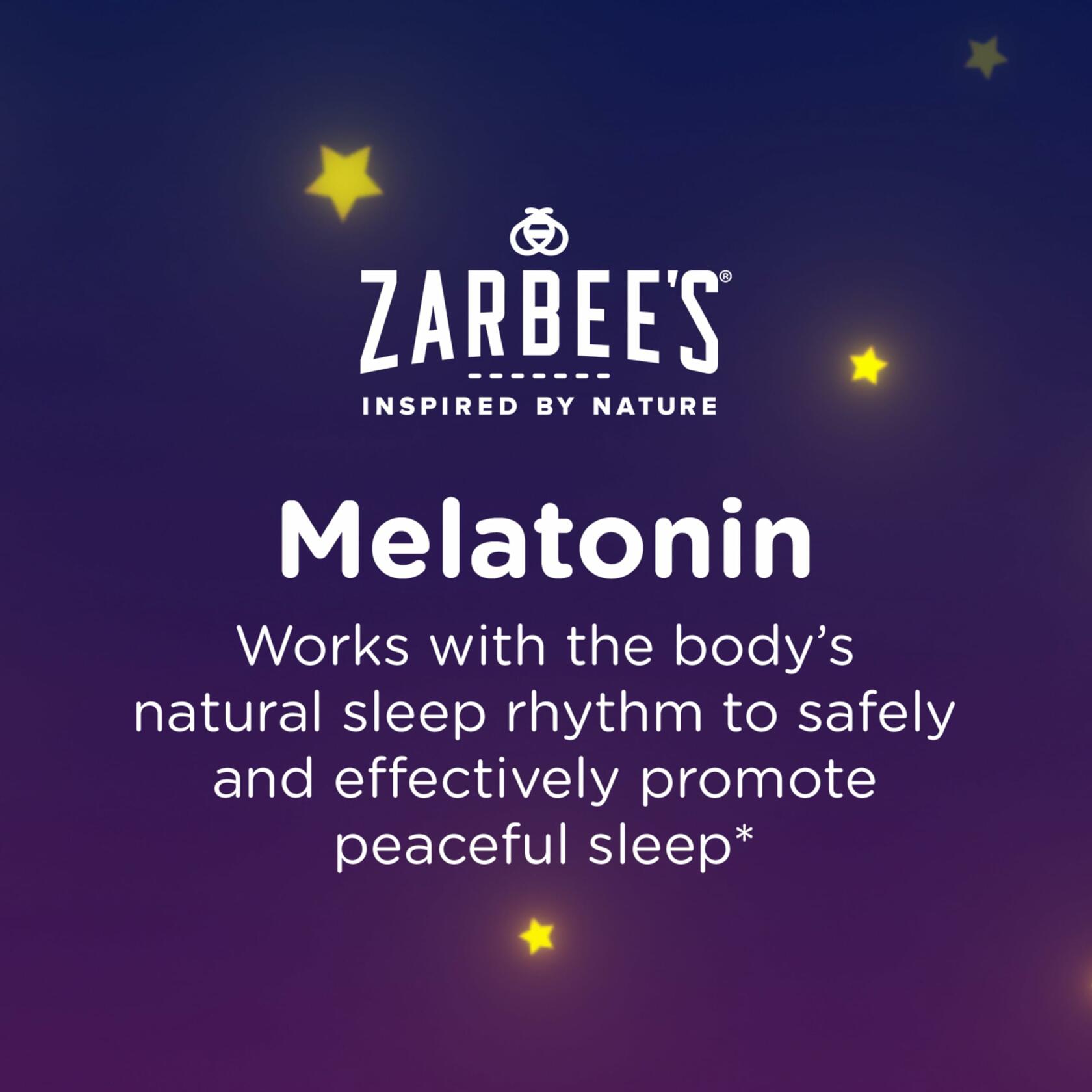 Zarbee's Kids Melatonin Gummies 1mg - Natural Berry Flavor Sleep Aid for Children - 100 Count - Drug Free & Non-Habit Forming - Perfect for Bedtime Routine & Travel - Expires 5/24