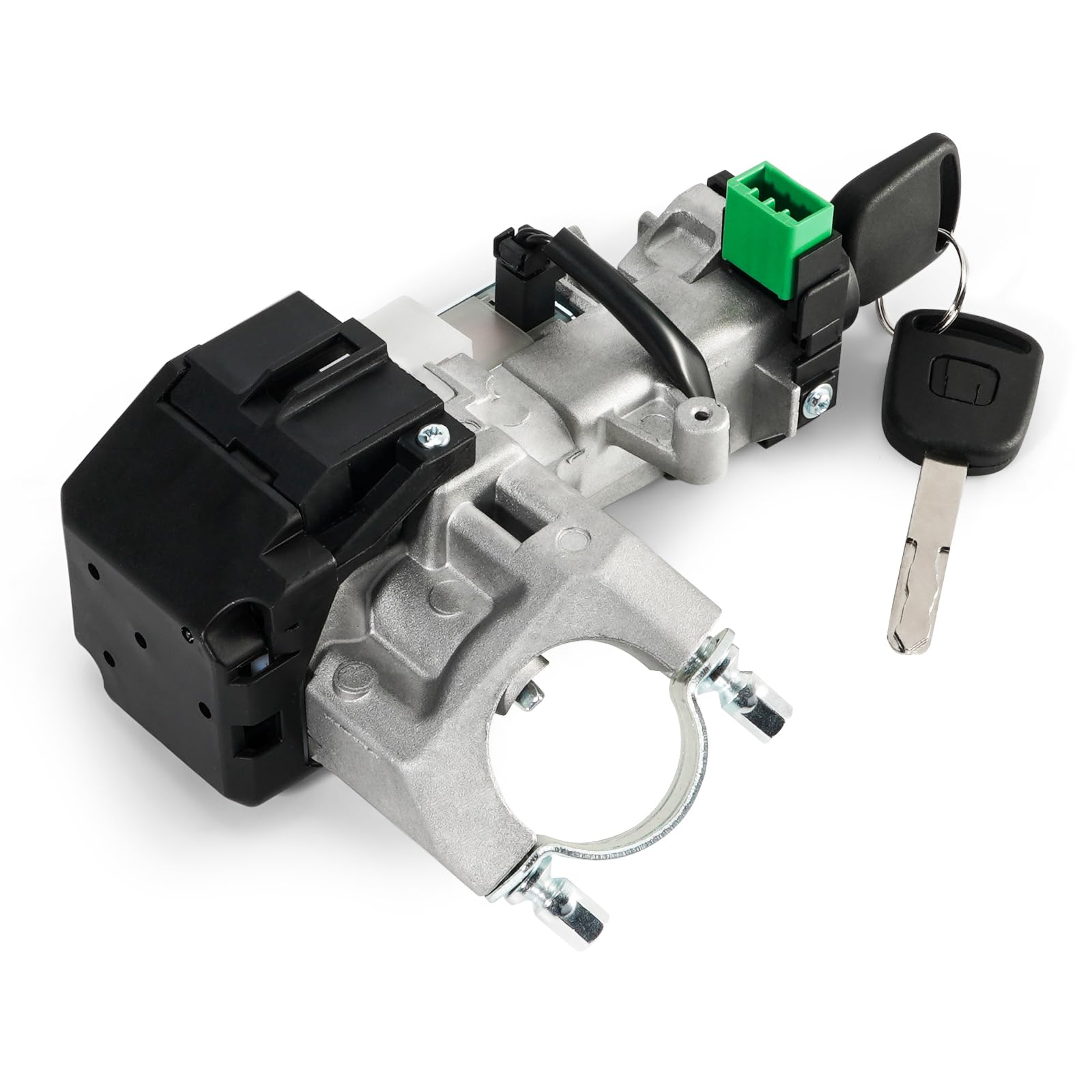 Honda Civic Ignition Switch Lock Cylinder with 2 Chipped Keys - Compatible with 1.3L & 1.7L Engine Models (2003-2005) - Perfect for Car Key Replacement & Anti-Theft Security