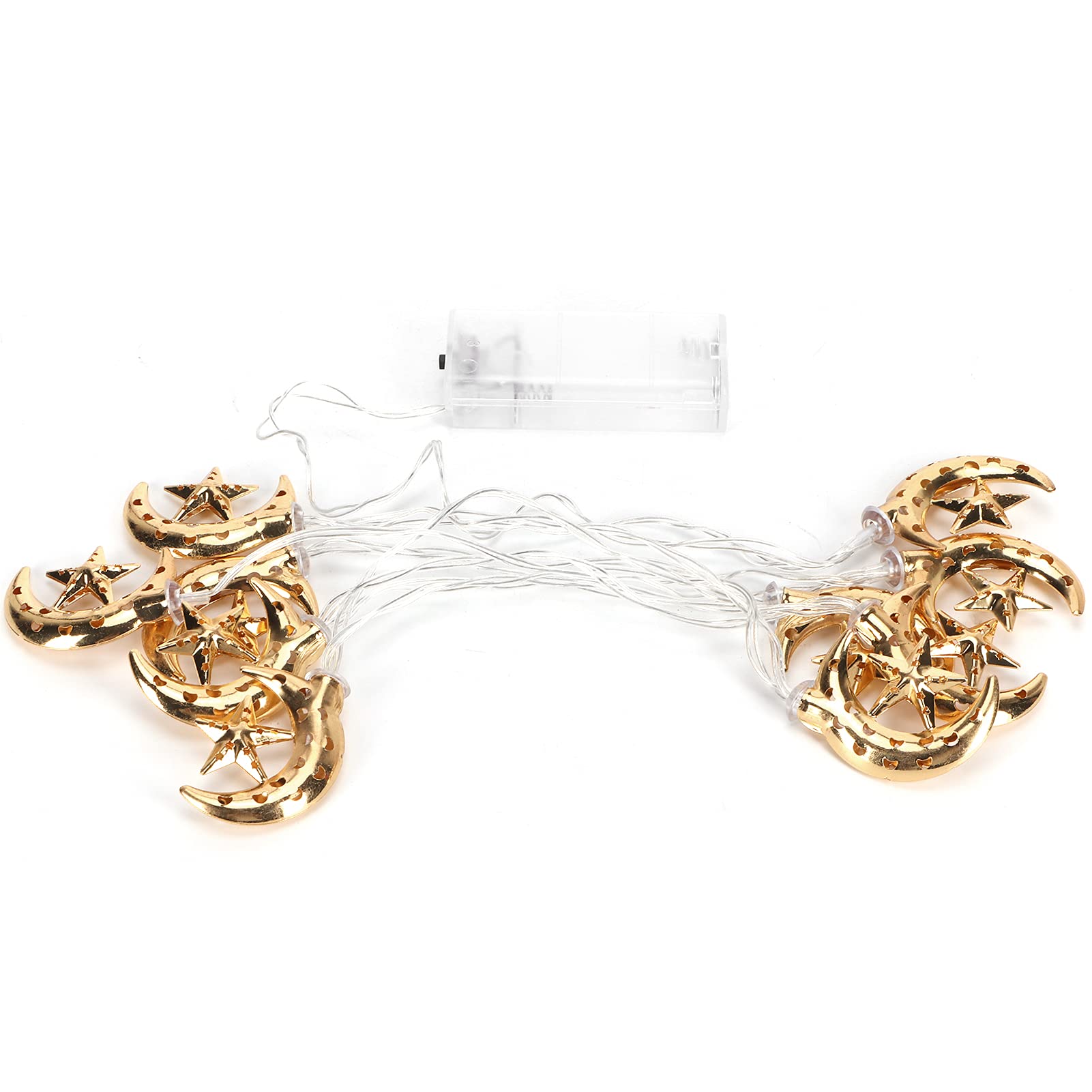 Star String Lights - 10 LED Decorative Indoor Fairy Lights with Iron & ABS Material for Christmas, Party, Wedding & Home Decor | Warm White Lighting for Bedroom, Living Room & Garden