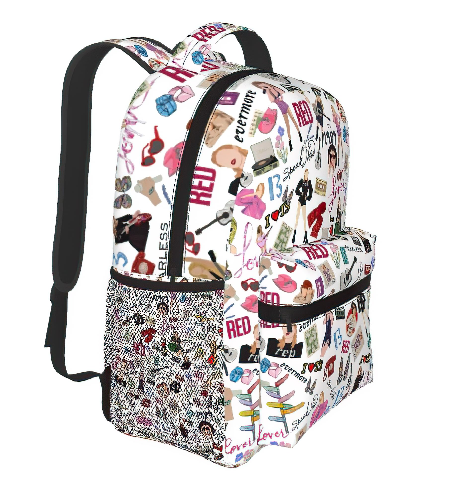 3D Printed Backpack - Lightweight Large Capacity School, Travel & Laptop Backpack - Music Album & Poster Design - Perfect for Students, Commuters & Concert Fans