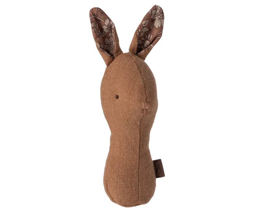 Maileg Bunny Rattle - Soft Plush Baby Toy with Gentle Sound for Newborns & Infants | Perfect for Nursery, Baby Shower Gifts & Early Sensory Development