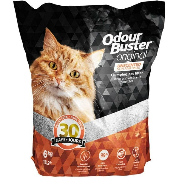 Odour Buster Original Unscented Clumping Clay Cat Litter - Premium Odor Control for Multi-Cat Homes & Small Spaces - Ideal for Litter Boxes & Pet-Friendly Households