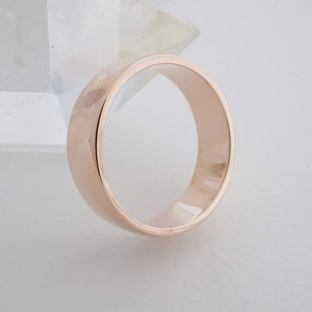 Honeycat Bold Band Ring - Minimalist & Delicate Jewelry in Gold, Rose Gold or Silver (Rose Gold, Size 6) | Perfect for Everyday Wear, Gift Giving & Special Occasions