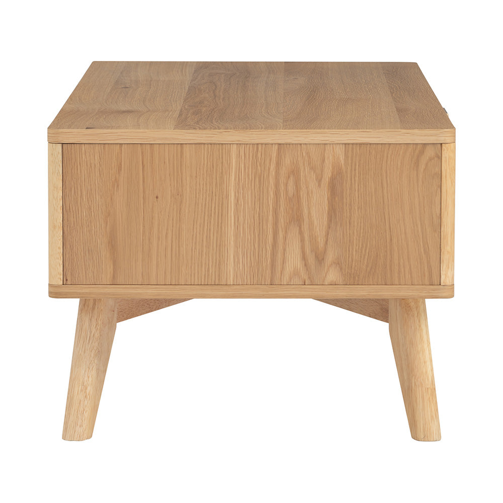 LOFTUS 120cm Oak Entertainment TV Stand - Modern TV Console for Living Room, Bedroom & Home Theater - Durable Wooden TV Unit with Storage Shelves
