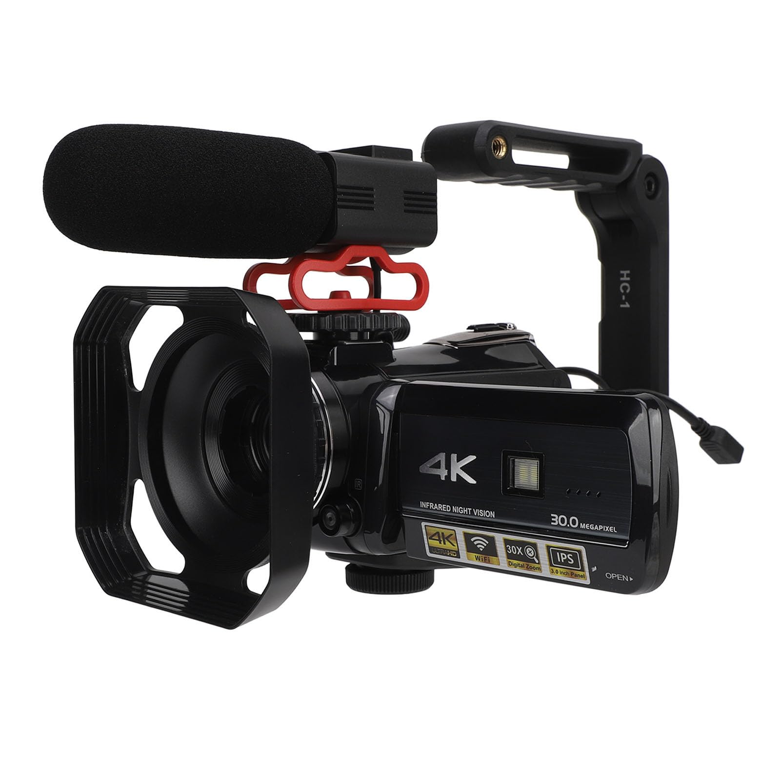 Fabater DV Camera - 4K Ultra HD Waterproof Digital Video Camera with WiFi & IR Night Vision for Outdoor Travel, Vlogging, and Adventure Recording
