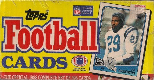 1988 Topps Football Factory Sealed Complete Set - 396 Trading Cards | Vintage NFL Collectibles for Sports Fans & Card Investors | Perfect for Display, Gifts, and Memorabilia Collections