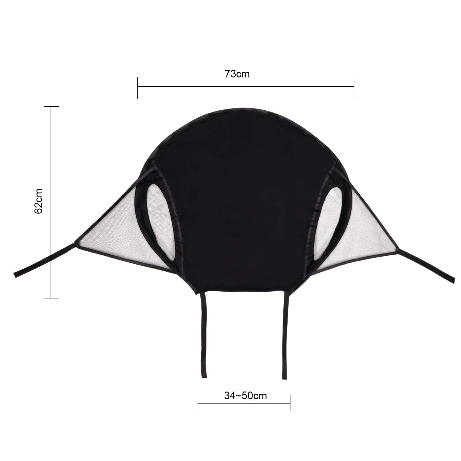 Universal Baby Stroller Sunshade Cover - UPF50+ UV Protection, Waterproof & Windproof Canopy for Car Seat, Bassinet, Playpen & Crib - Breathable Mesh Design for Airflow & Visibility - Perfect for Outdoor Walks, Beach Trips & Park Visits