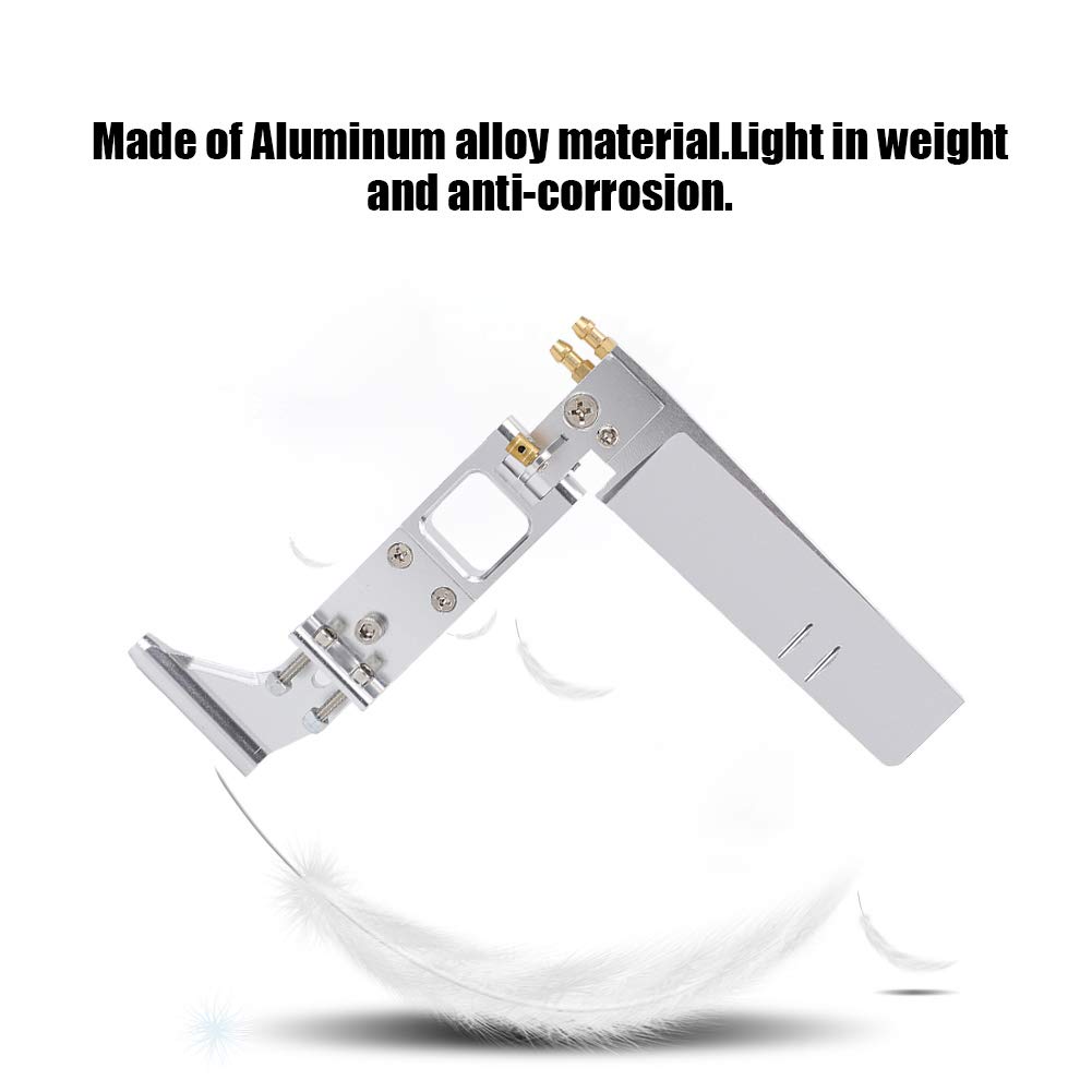 Wosune RC Boat Replacement Parts, Lightweight Silver RC Boat Rudder, Self-Lubricating Anti-Corrosion Shaft Sleeve for DIY RC Boat Toys - Perfect for Kids' RC Boat Repair & Remote Control Boat Hobby Projects