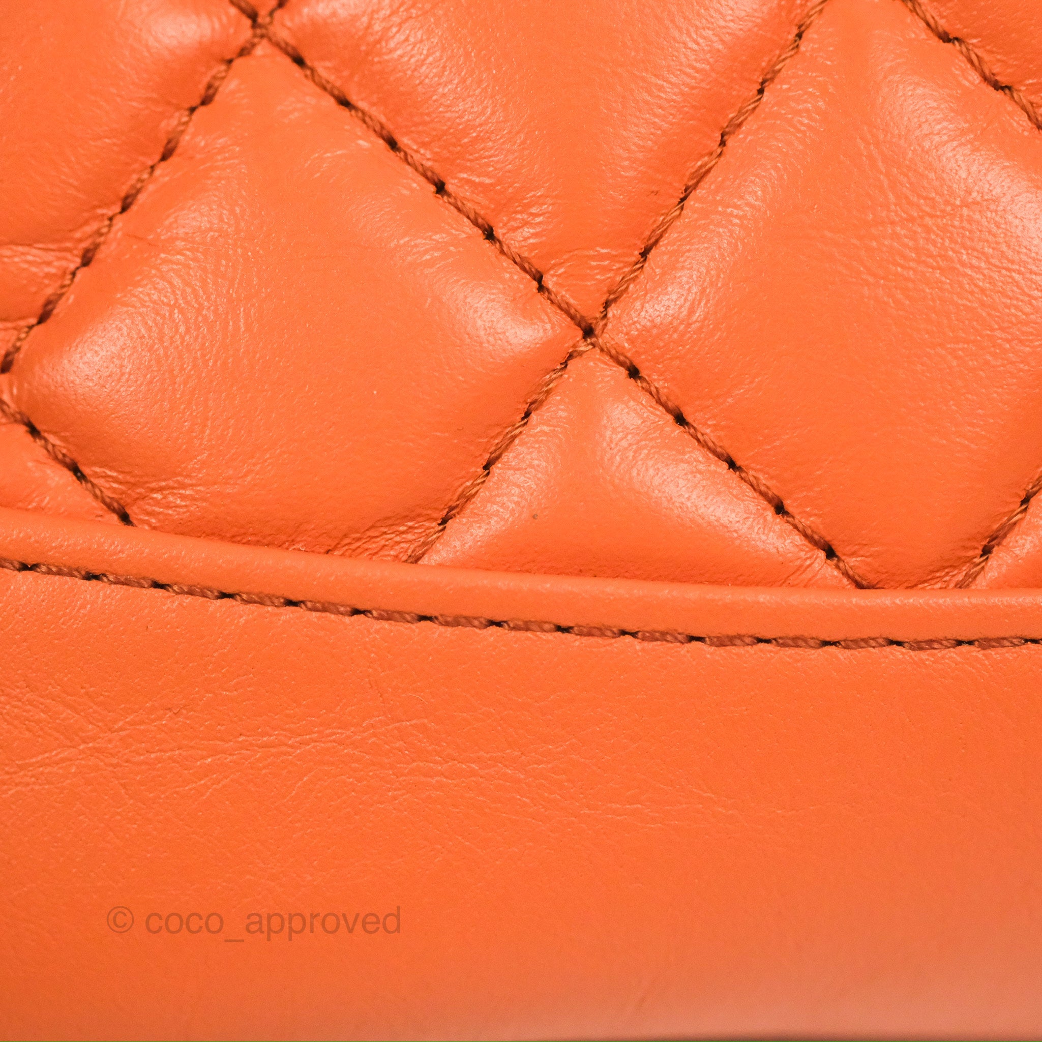 Chanel 31 Mini Bag in Salmon Orange Aged Calfskin with Gold Hardware - Luxury Crossbody Purse for Women, Perfect for Date Night & Evening Events