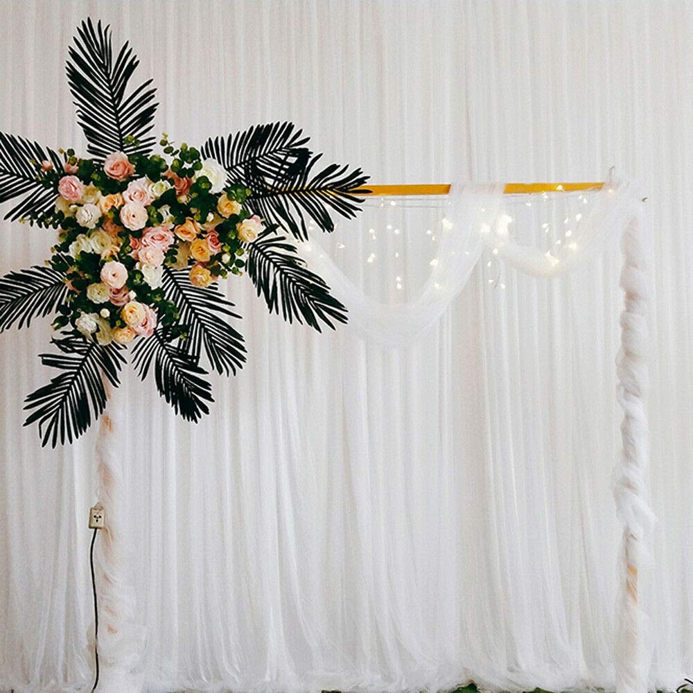 Gold Rectangle Wedding Arch Stand with Bases - 2M Flower Rack for Backdrop Decor | Perfect for Outdoor Ceremonies, Garden Weddings & Photo Shoot Backdrops