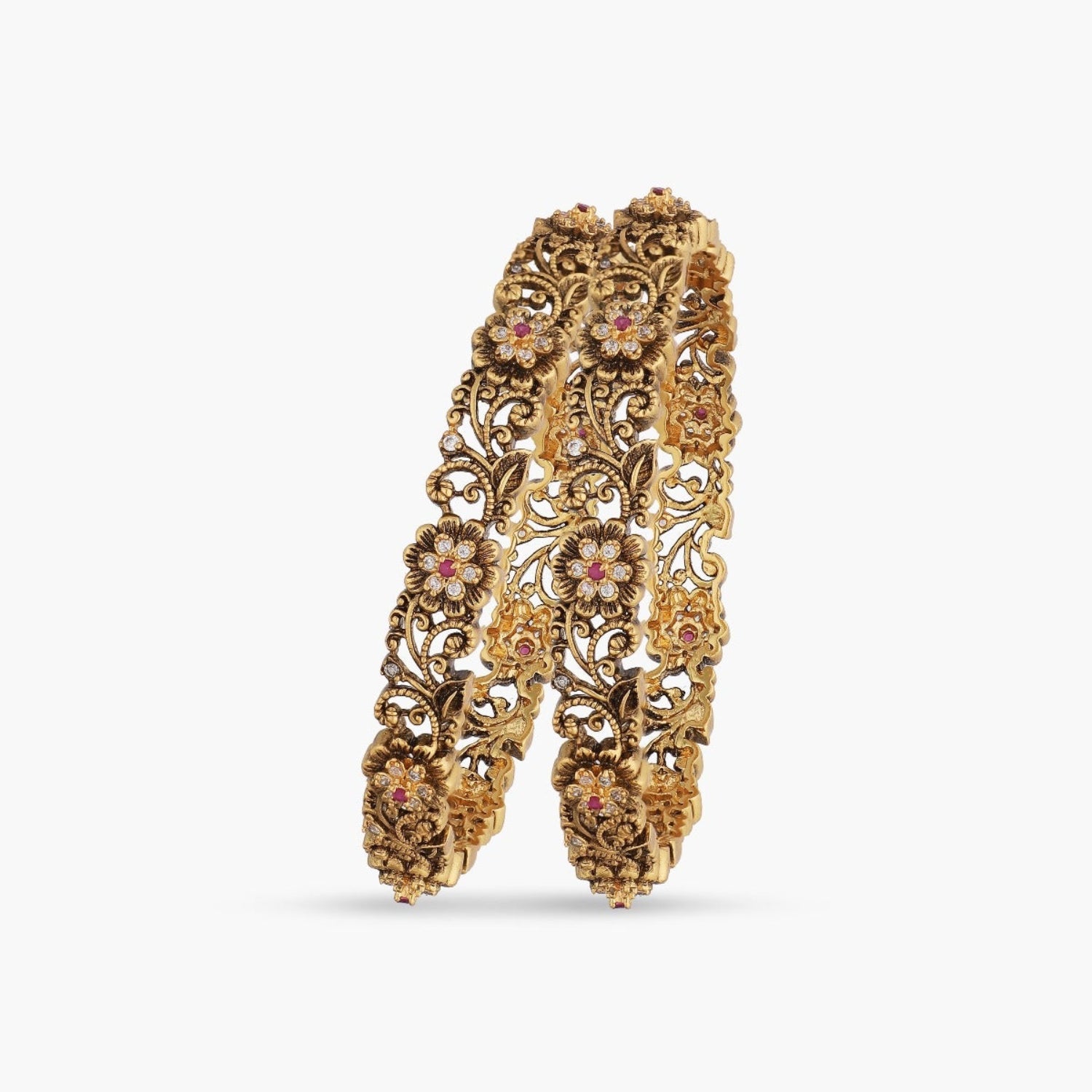 Antique Bangles for Women - Vintage Style Handmade Jewelry - Perfect for Weddings, Parties, and Special Occasions