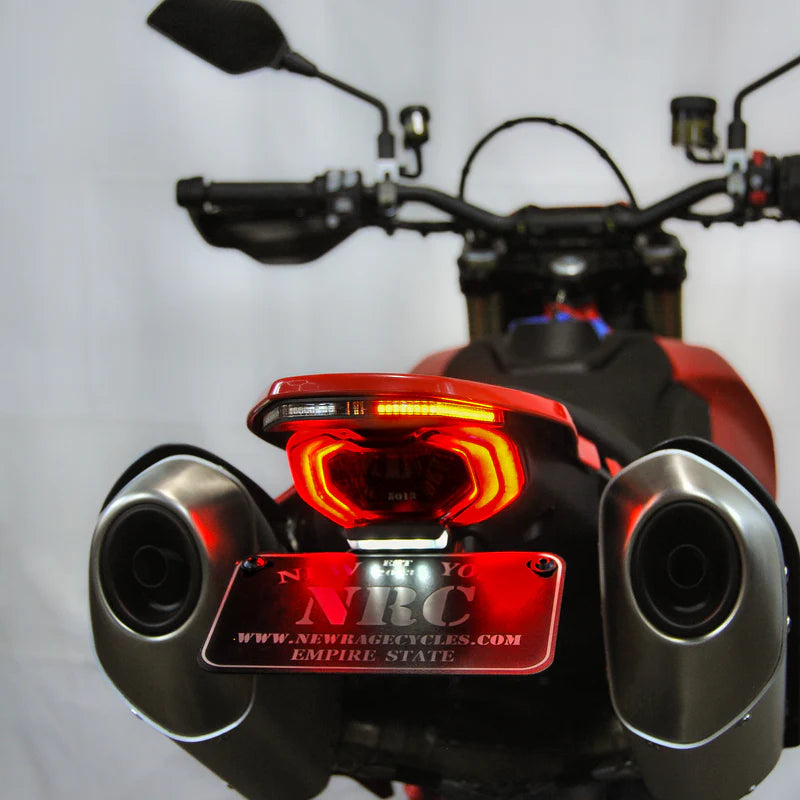 Ducati Hypermotard 698 Fender Eliminator Kit (2024-Present) - Lightweight Tail Tidy for Motorcycle Customization & Clean Look