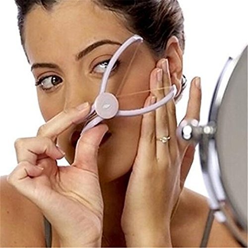 Slique Eyebrow Face & Body Hair Threading Epilator Kit - Non-Electric Hair Removal Tool for Women & Men - Perfect for Salon, Home Use & Travel