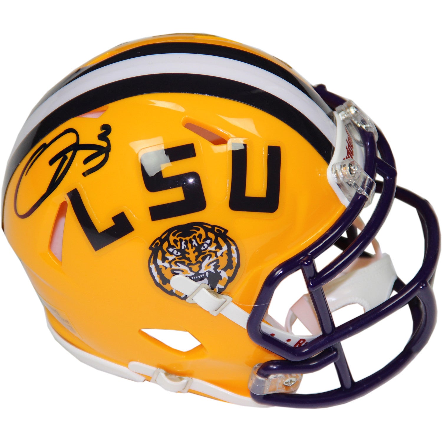 Odell Beckham Jr. Signed LSU Tigers Replica Speed Mini Helmet - Authentic Collectible Football Memorabilia for Fans & Sports Enthusiasts - Perfect for Display, Gifts, and Game Room Decor