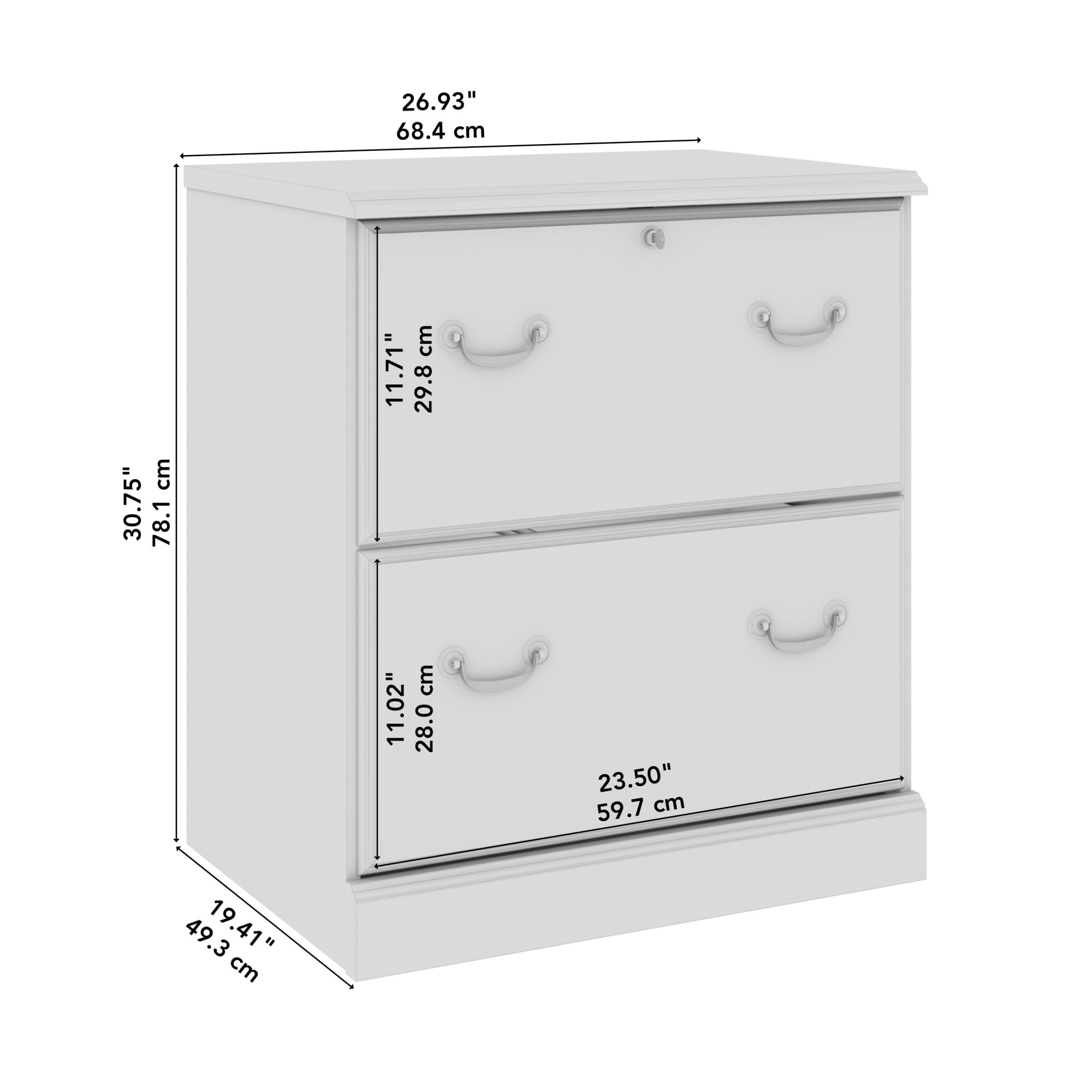 Bush Business Furniture Arlington 2-Drawer Lateral File Cabinet - Harvest Cherry Finish, Letter/Legal/A4 Size Document Storage for Home Office & Professional Workspaces | Perfect for Organizing Files, Contracts, and Office Supplies
