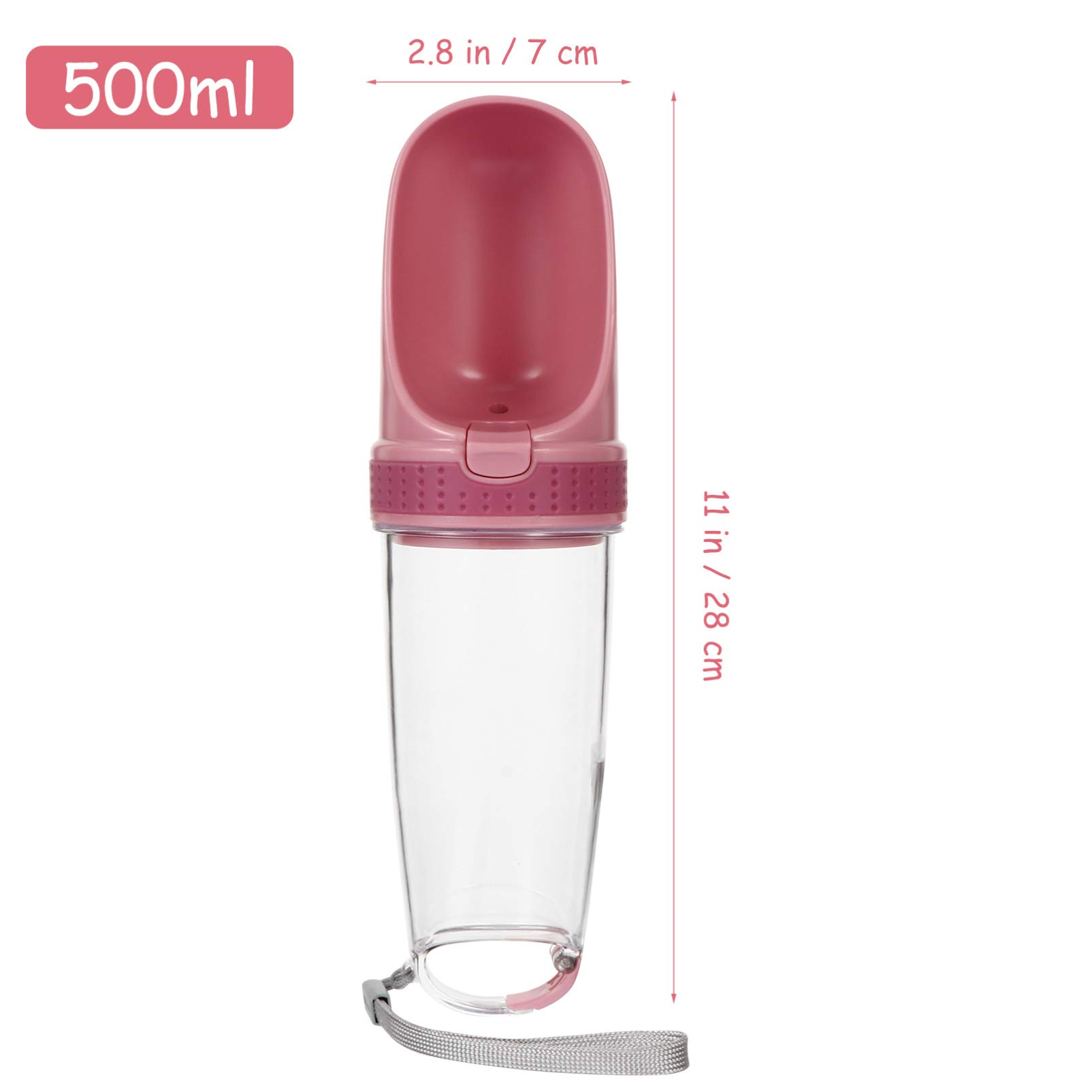 POPETPOP Portable Dog Water Bottle with Feeder - Leak-Proof Pet Drinking Dispenser for Dogs On-The-Go | Perfect for Hiking, Travel & Outdoor Adventures