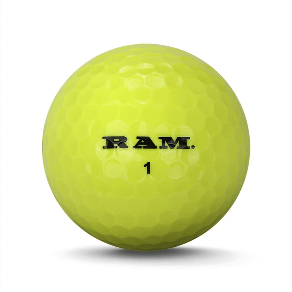 Ram 3 Dozen Golf Laser Spin Balls - High-Performance Golf Balls for Distance & Control, Perfect for Practice & Tournament Play
