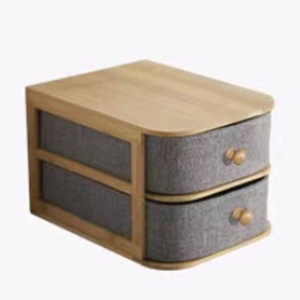 SHYPSN Wooden Storage Box for Cosmetics, Office & Home Organization - 15CM Multi-Purpose Desktop Organizer (Color: A) - Perfect for Makeup, Stationery, Jewelry & Household Items Storage