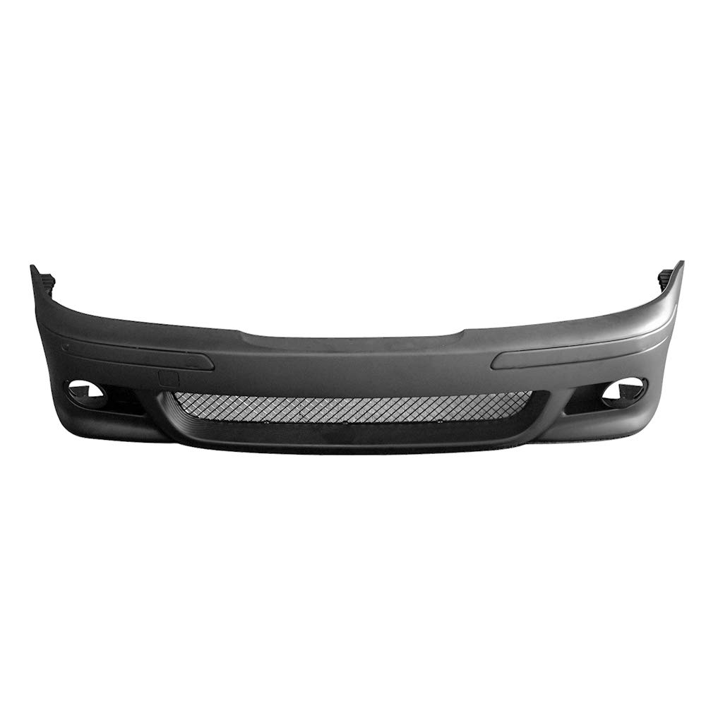 1997-2003 BMW E39 5 Series Sedan & Wagon Front Bumper Conversion Kit - M5 Style Unpainted Black PP - Compatible with FREEMOTOR802 - Perfect for Car Upgrades & Customization
