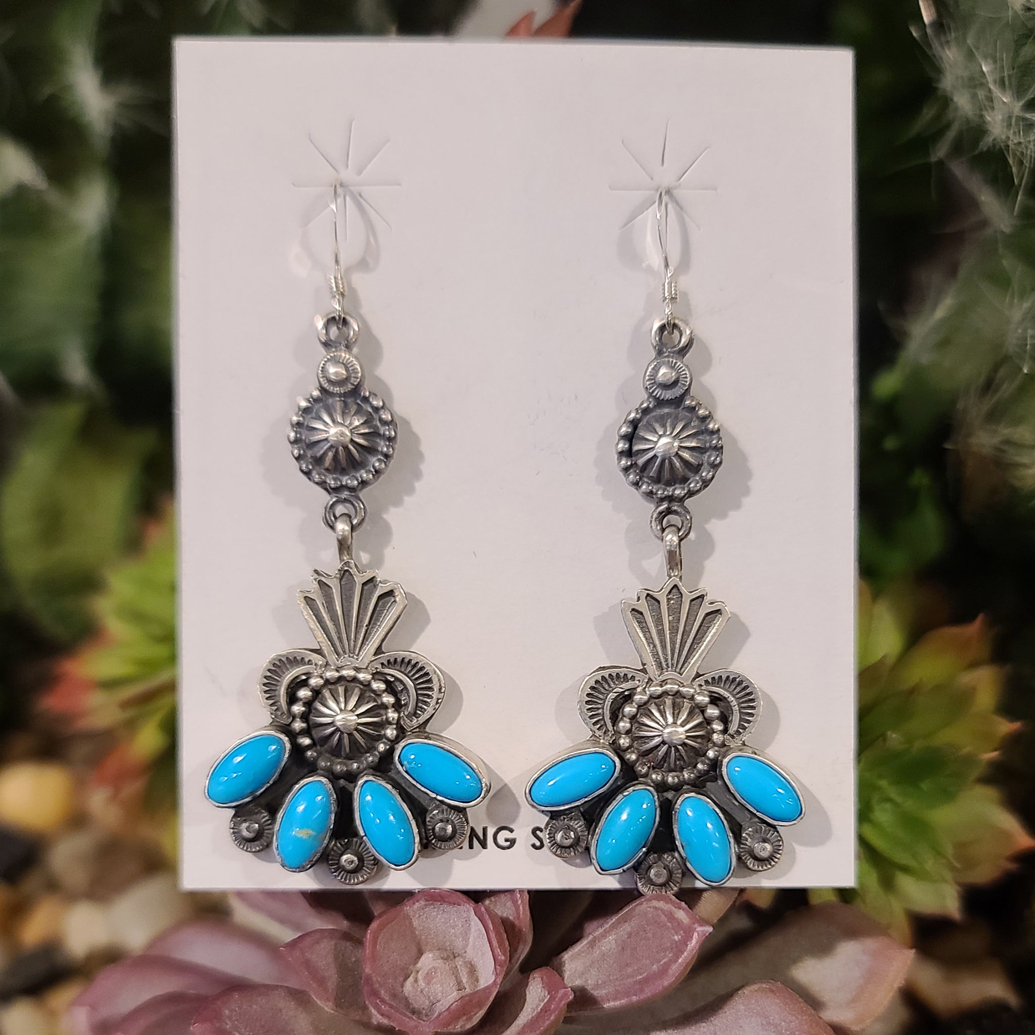 Calladitto 4 Stone Dangle Earrings - Elegant Bohemian Jewelry for Women, Perfect for Parties, Weddings & Special Occasions