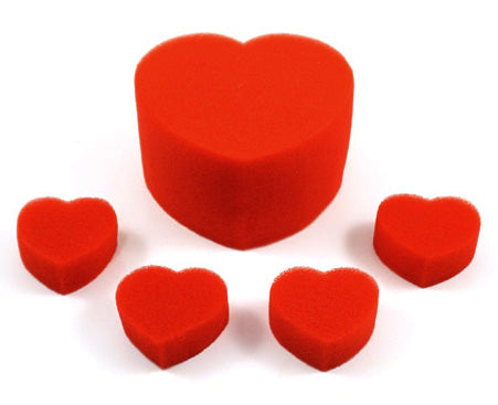 Multiplying Sponge Hearts - Fun Expanding Water Toys for Kids Bath Time & Pool Parties - Perfect for Sensory Play, Birthday Favors & STEM Learning
