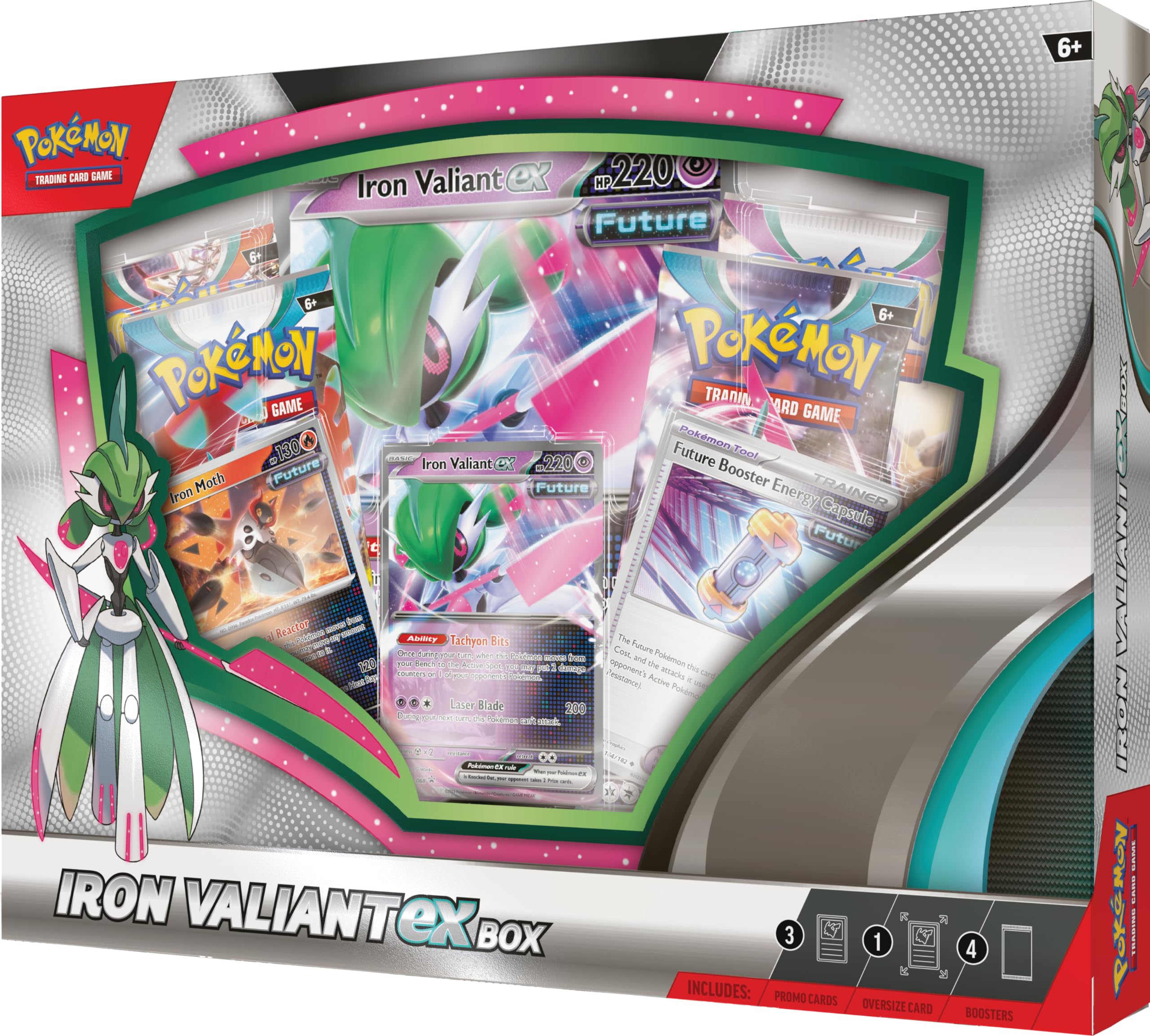 Pokemon TCG Iron Valiant ex Trading Card Game Box - Collectible Cards for Battles & Deck Building | Perfect for Pokemon Fans & TCG Players