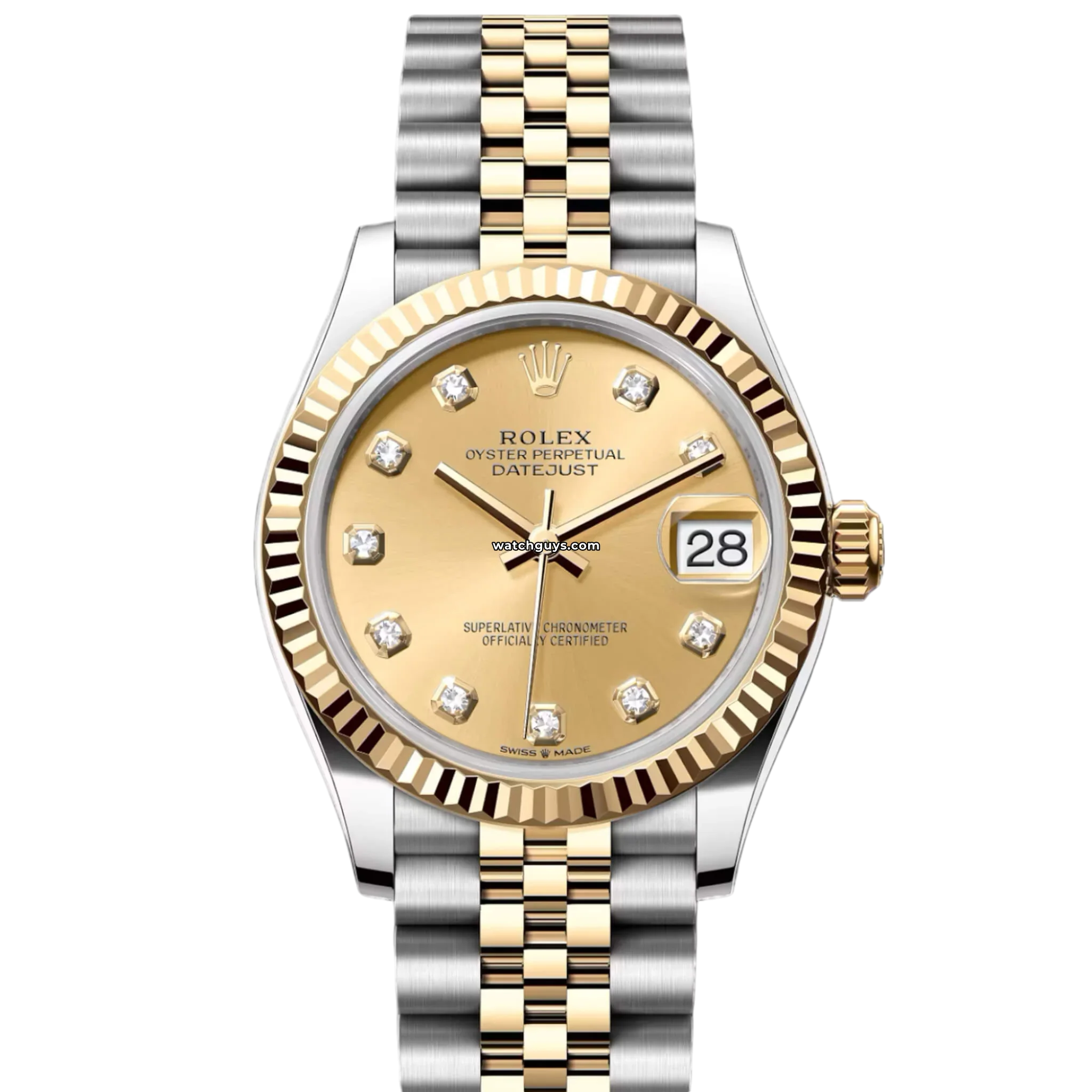 Rolex Datejust 278273 36mm Champagne Dial Diamond Bezel Watch - Luxury Timepiece for Men & Women, Perfect for Business, Gifts & Special Occasions