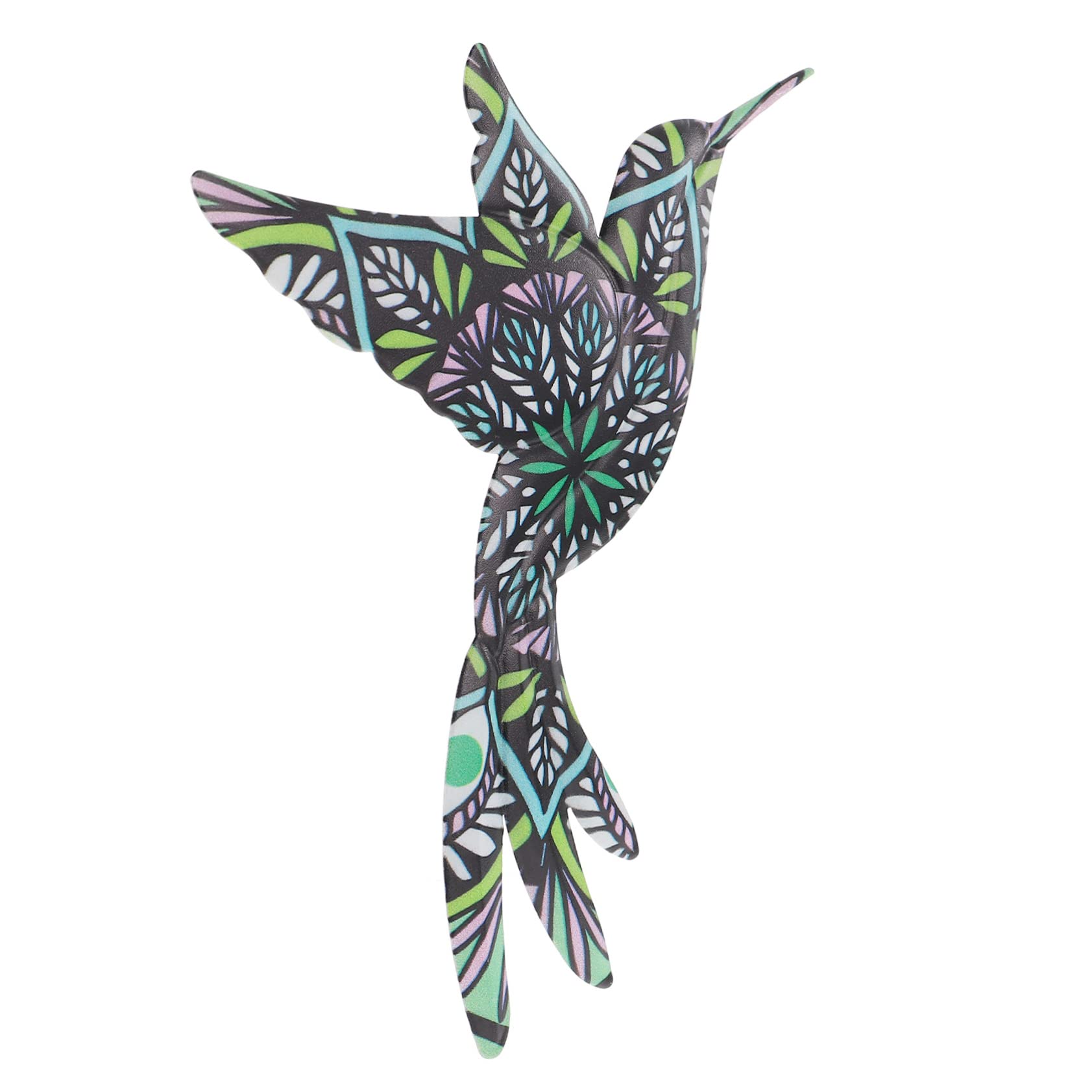 BESPORTBLE Handcrafted Iron Hummingbird Wall Art - Rustic 3D Metal Bird Sculpture for Home & Garden Decor - Perfect for Living Room, Bedroom, or Outdoor Hanging Ornament