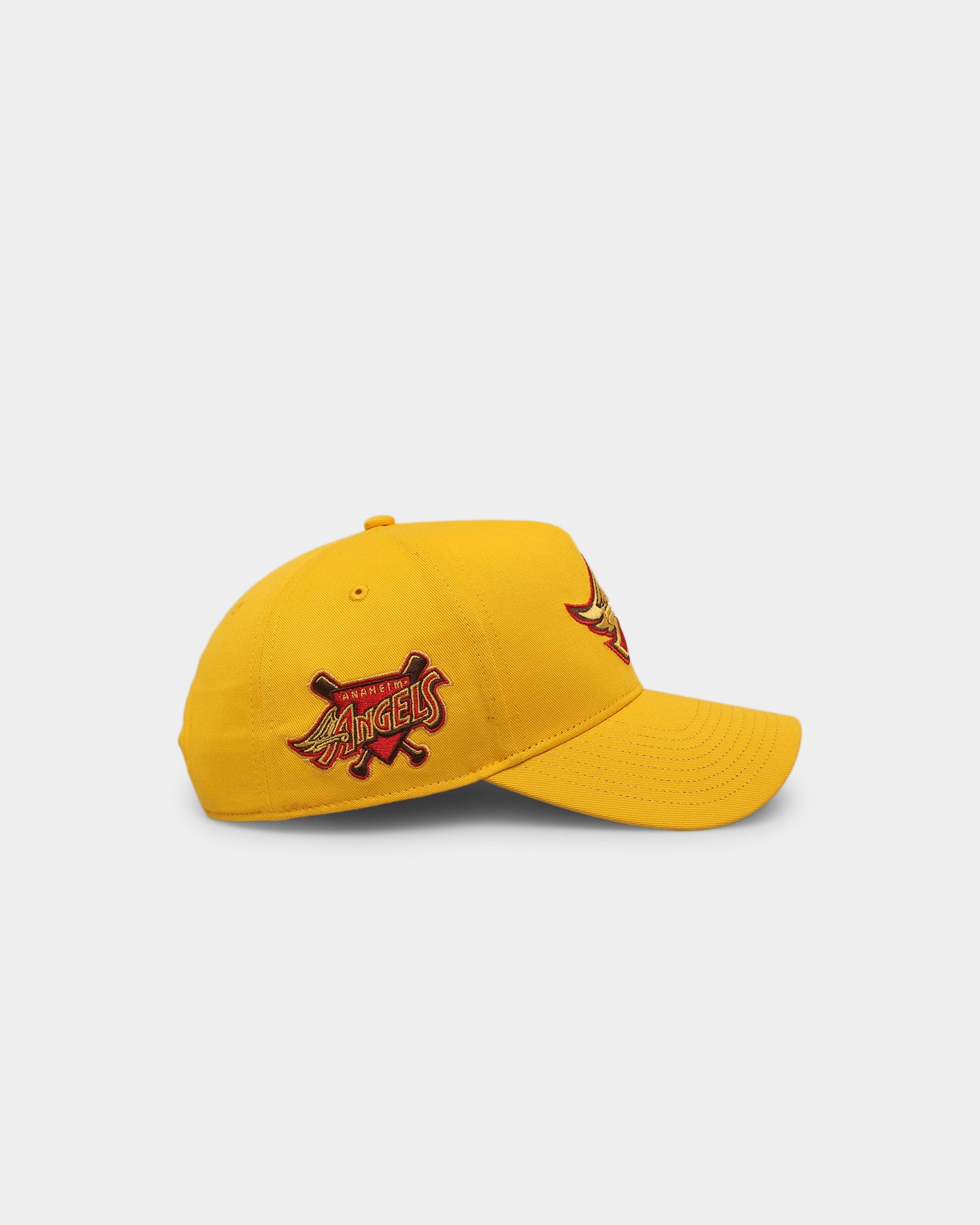 47 Brand Los Angeles Angels 'Mustard & Ketchup' MVP Snapback Hat - Adjustable Baseball Cap for Men & Women - Perfect for Baseball Games, Sports Events & Casual Wear (Yellow/Red)
