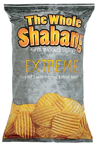 WHOLE SHABANG EXTREME RIPPLED CHIPS 24-Pack (6 oz Bags) - Spicy Seasoned Potato Snacks for Parties, Game Nights & Road Trips