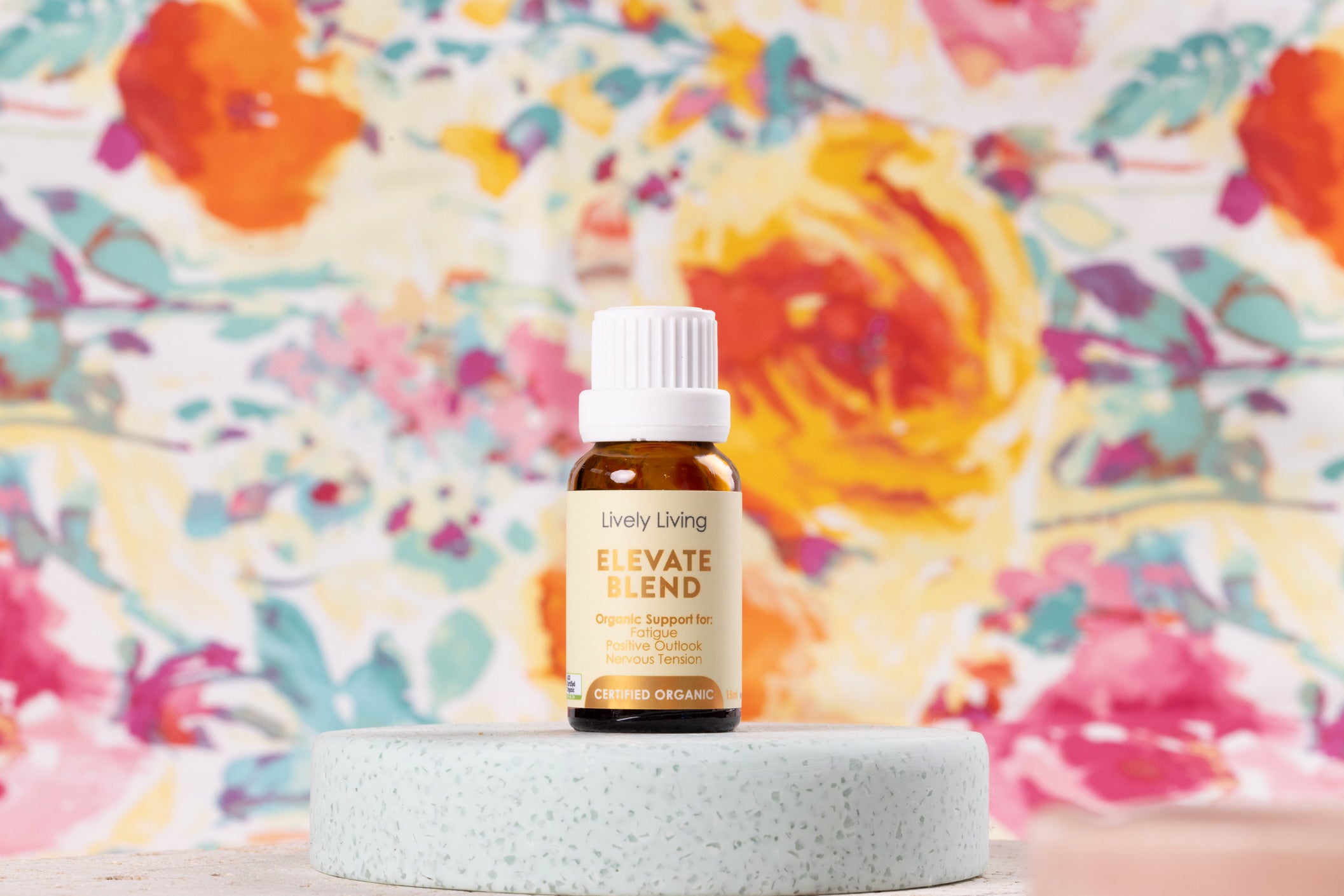 15ml Certified Organic Elevate Essential Oil - Pure Aromatherapy Oil for Relaxation, Stress Relief & Home Diffuser