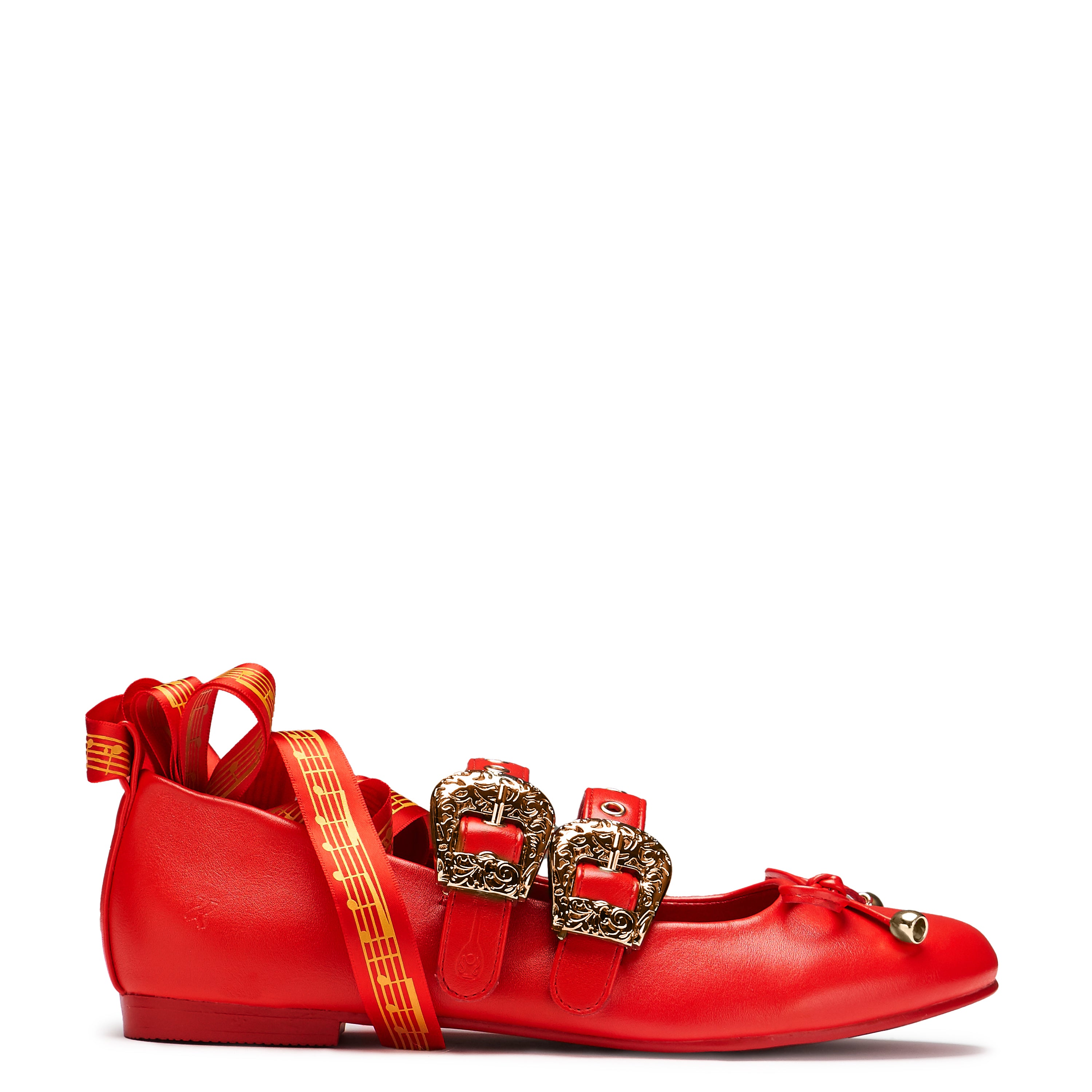 Song Of Rest Bard Flats Red - Comfortable & Stylish Women's Flats for Casual Wear, Work & Travel