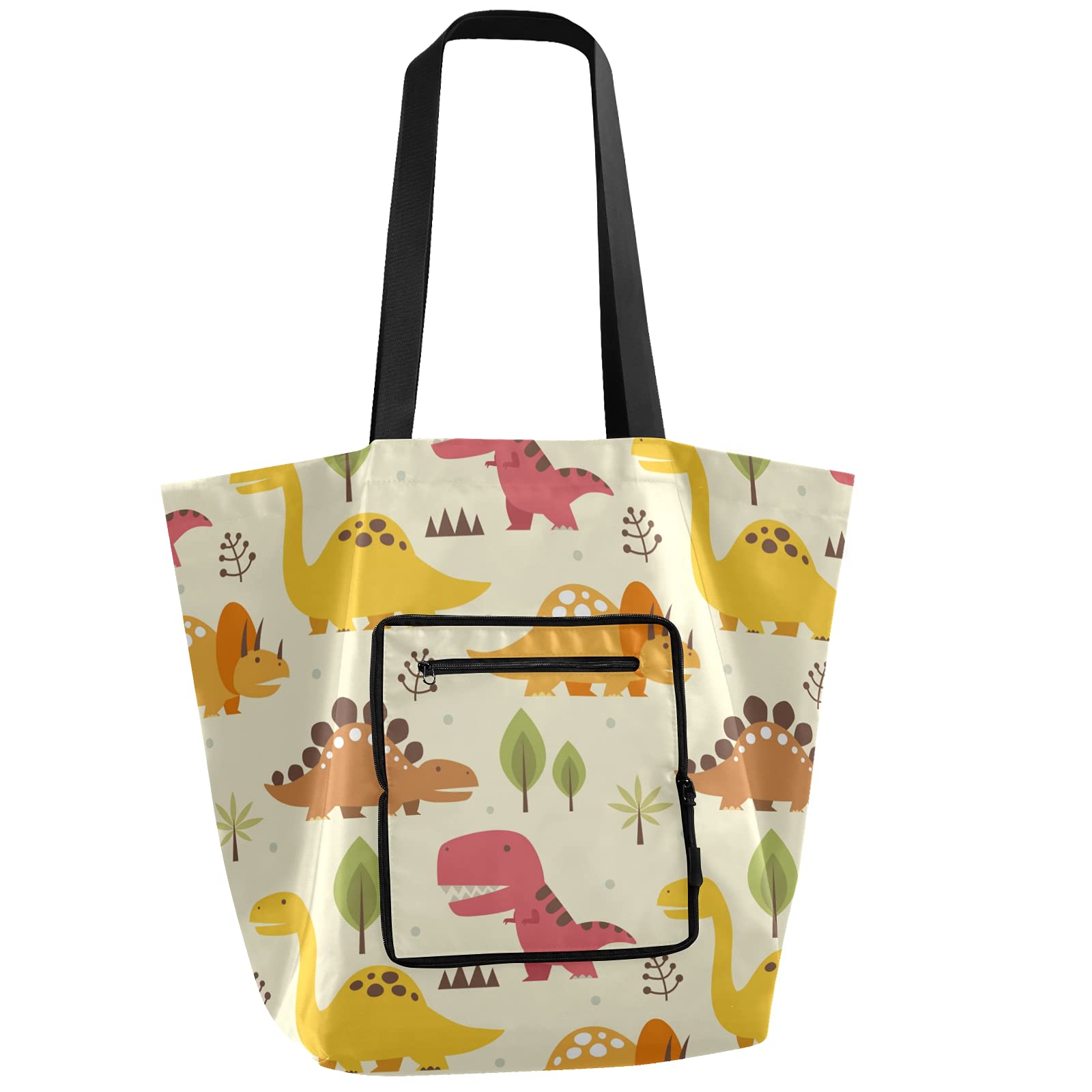 Foldable Waterproof Tote Bag for Women - Reusable Grocery Shopping Bag, Beach Bag & Work Handbag - Perfect for Travel, Grocery Shopping & Daily Commute