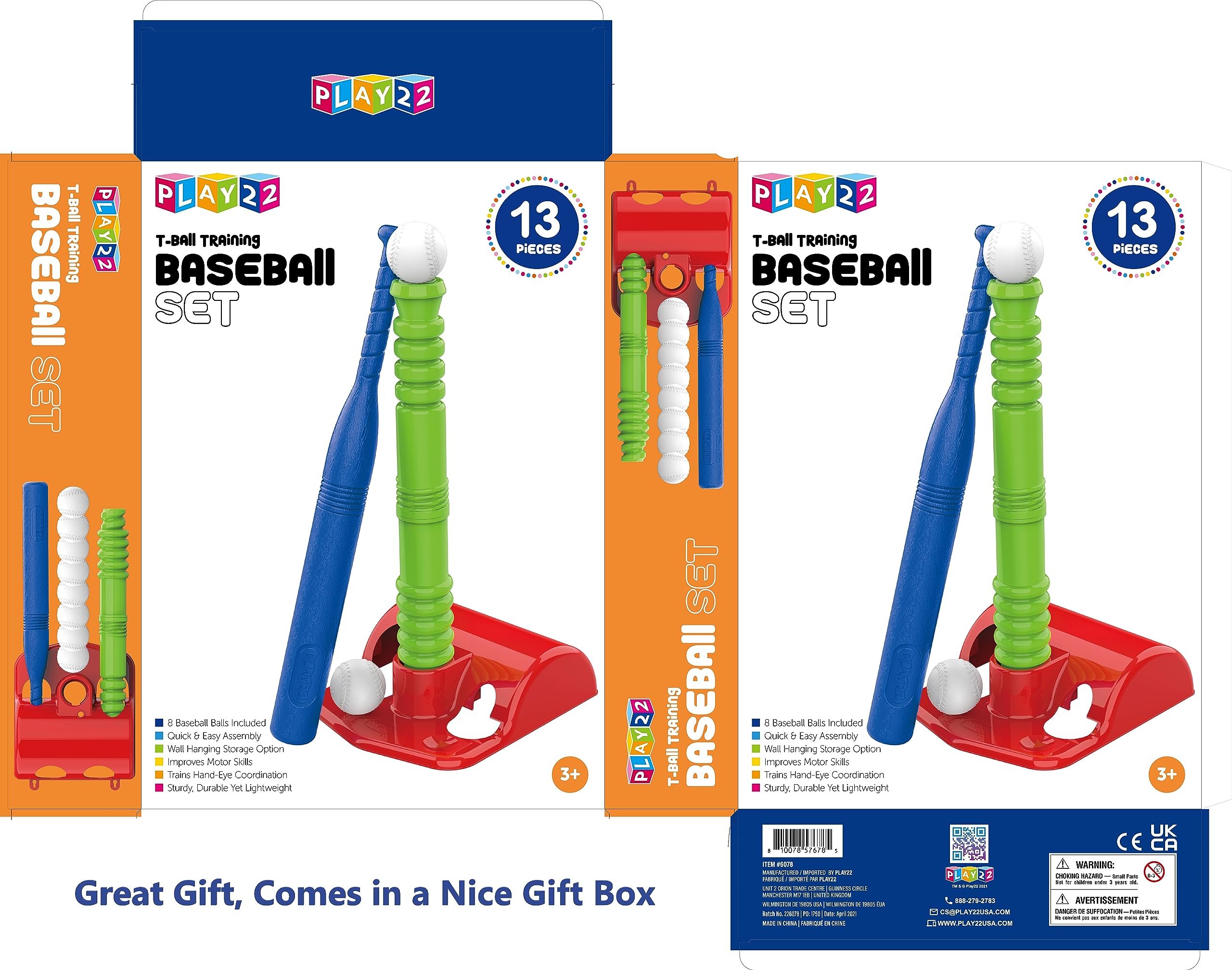 Play22 Toddler T-Ball Set for Kids Ages 3-5 - 23