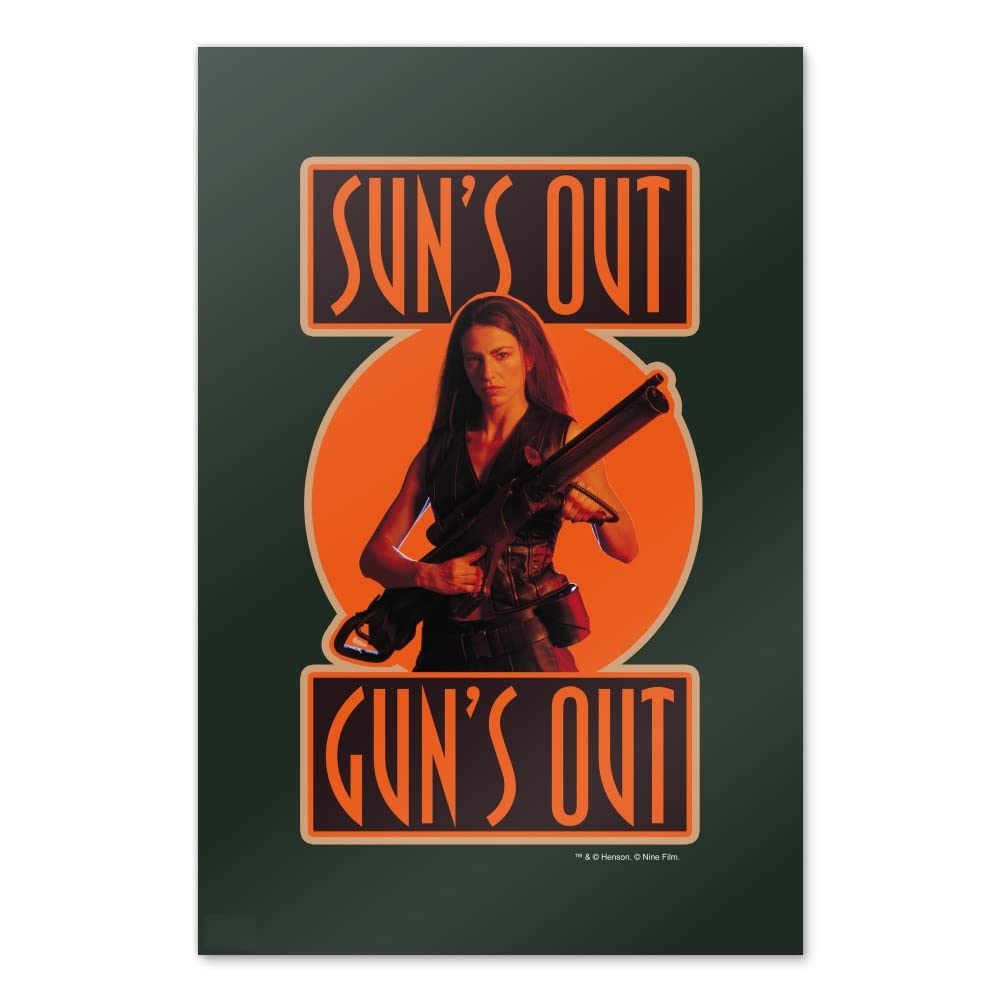 Farscape Aeryn Sun 'Sun's Out Gun's Out' Wall Art Poster - Sci-Fi Home Decor & Room Decoration | Perfect for Living Room, Bedroom, or Office Display