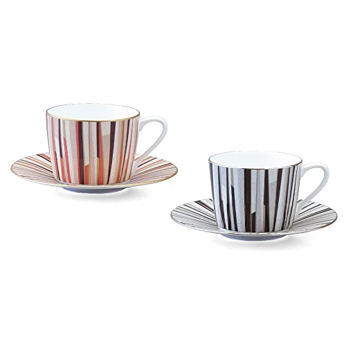 06) Assorted Pair Tea Coffee Cup & Saucer 270cc