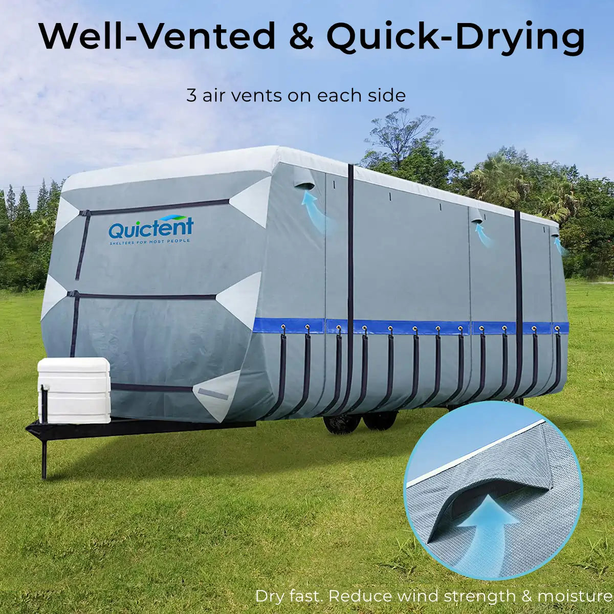 Best Waterproof Travel Trailer Covers for All Seasons - Heavy Duty RV Camper Cover for Outdoor Protection & Storage