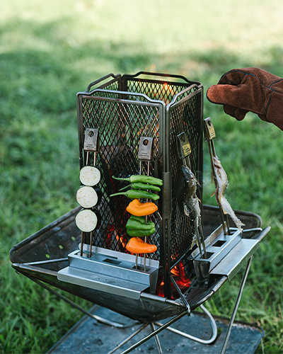 Takibi Fire Pit Starter Set - Portable Outdoor Camping & Backyard Bonfire Kit for Wood Burning & Smores Making