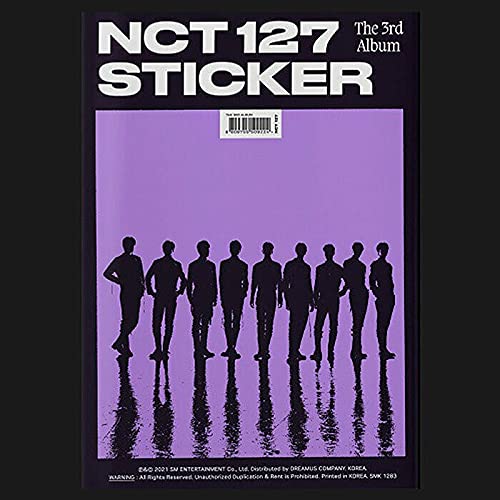 NCT 127 [STICKER] 3rd Album - Limited Edition CD with 72p Photobook, Folded Poster, Stickers & Photo Cards | K-Pop Collectible for Fans | Perfect for Gift Giving & Music Collections