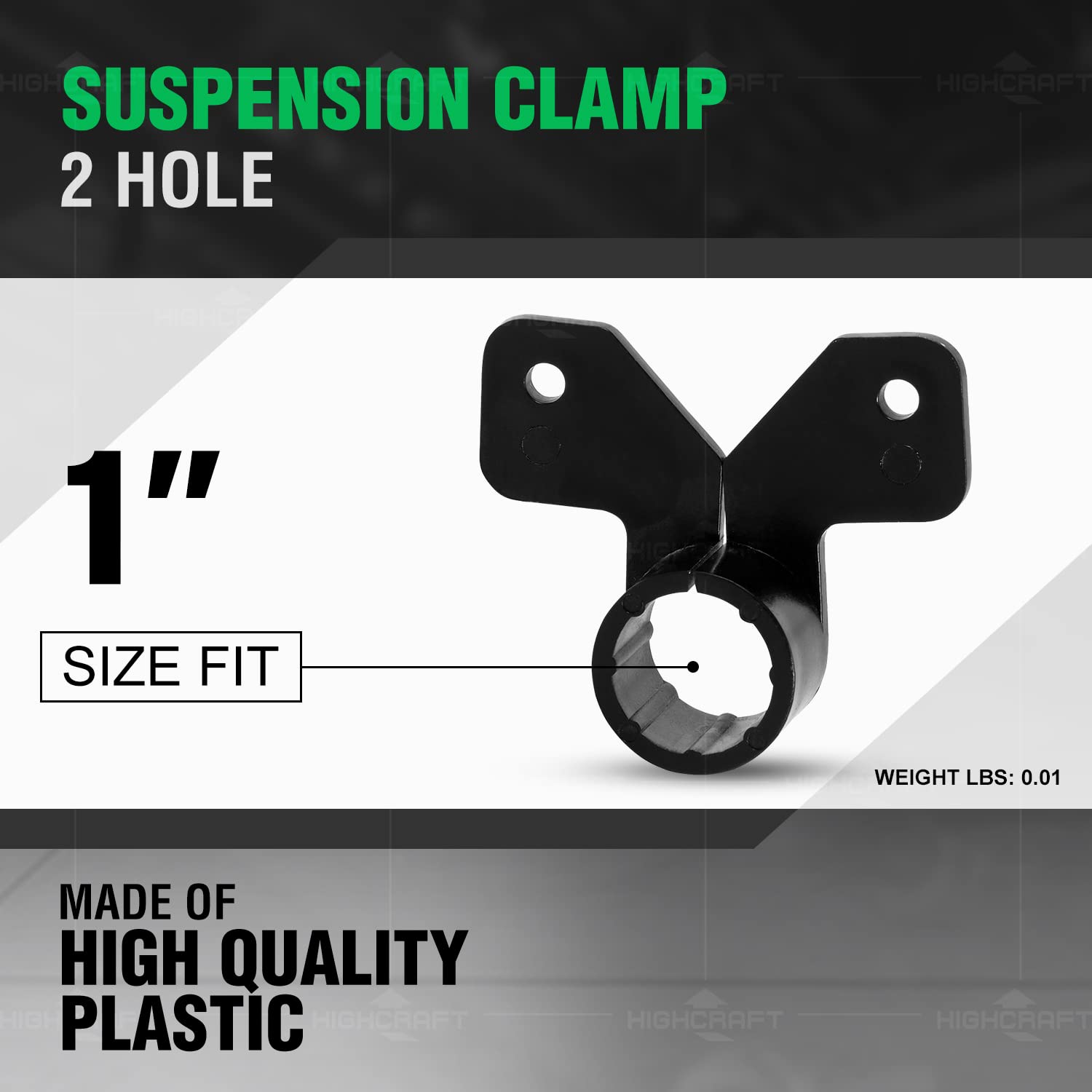 10 Pack PEX 1 Inch Butterfly Style Suspension Clamps - Heavy Duty Hard Plastic Pipe Hangers for Plumbing, HVAC, and PEX Tubing Systems - Gray Color (PXBUTT001-10)