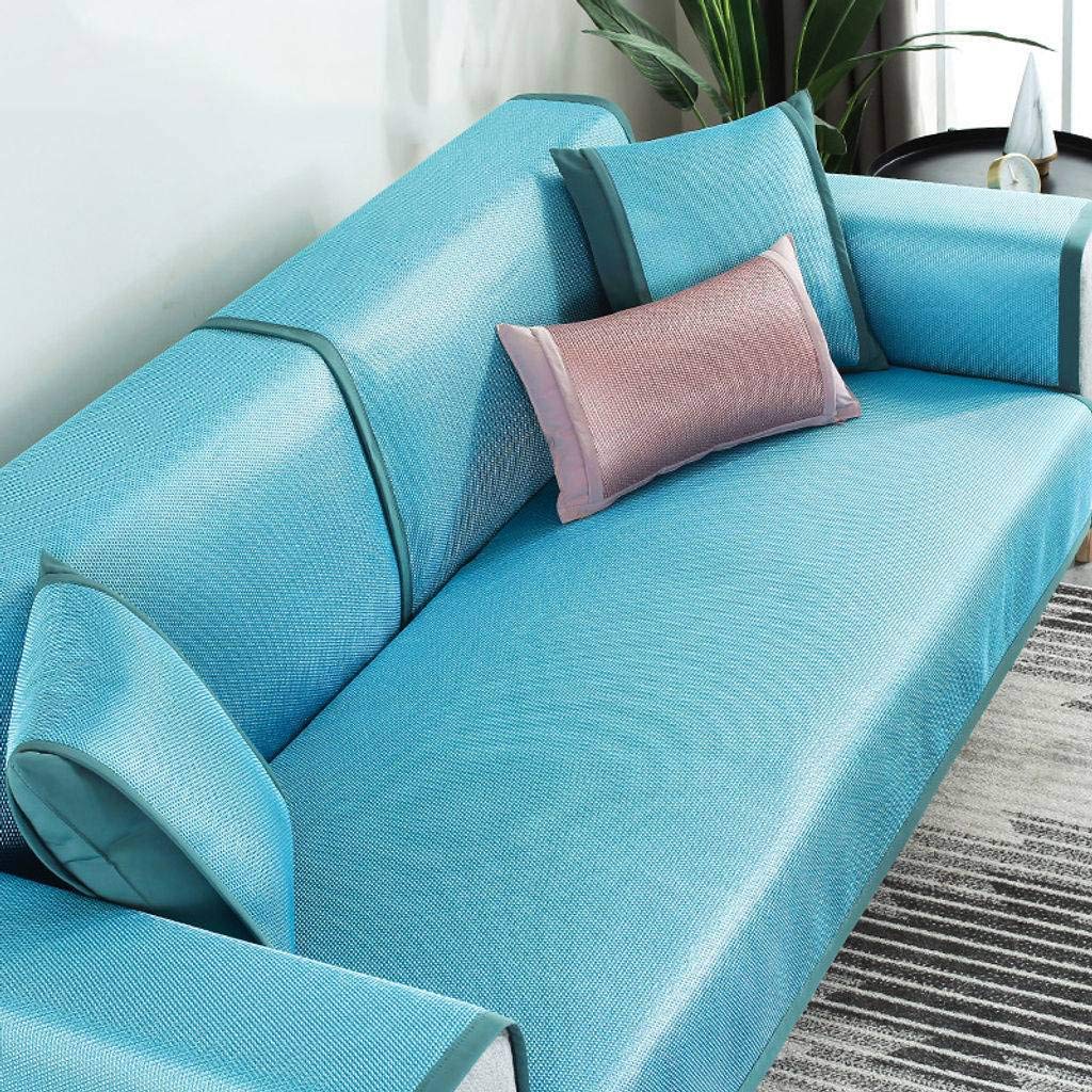 Breathable Ice Silk Sofa Cover - Cooling Summer Couch Protector for Pets & Kids, Non-Washable Furniture Protector 90×90cm (35.5×35.5in) - Perfect for Living Room, Bedroom, and Office Use