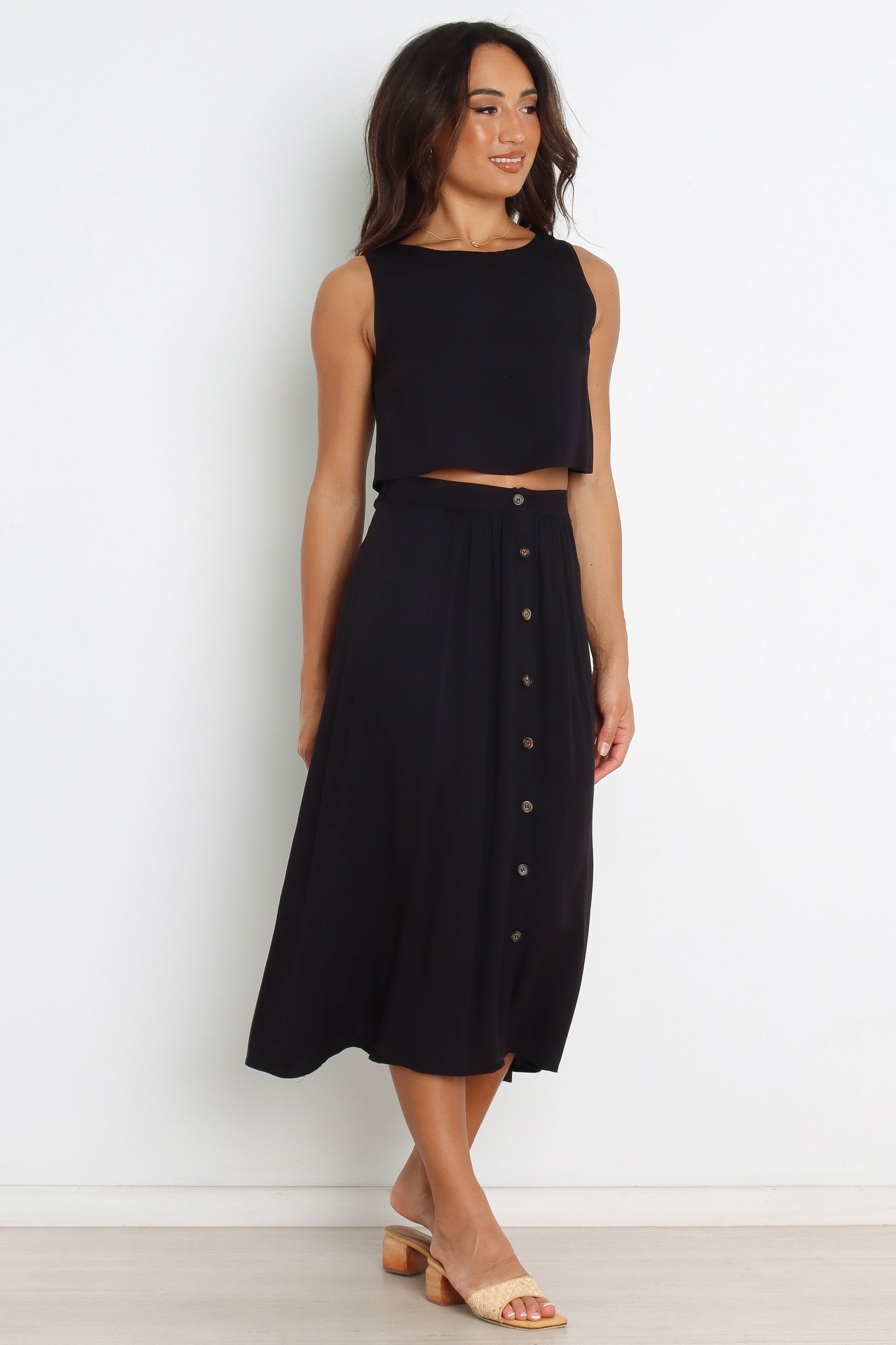 Ava Black Skirt for Women - Stylish & Comfortable Midi Skirt for Casual, Office & Party Wear | Perfect for Everyday Outfits & Special Occasions