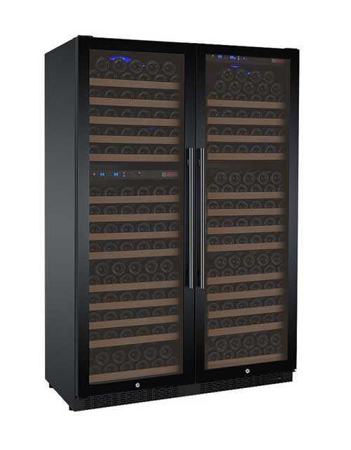 Flexcount 3-Zone 349 Bottle Wine Cooler Refrigerator - Perfect for Home Bars, Restaurants, and Wine Cellars