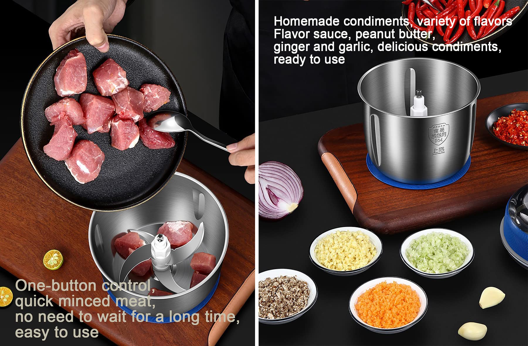 Multi-Function Electric Kitchen Cooking Machine - Stainless Steel Vegetable Shredder & Meat Grinder for Home Use | Perfect for Meal Prep, Juicing & Healthy Cooking