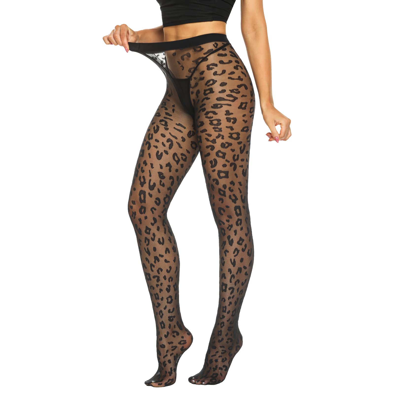 MANZI Women's 20 Denier Sheer Patterned Tights - Elegant Pantyhose Stockings for Office, Party & Everyday Wear