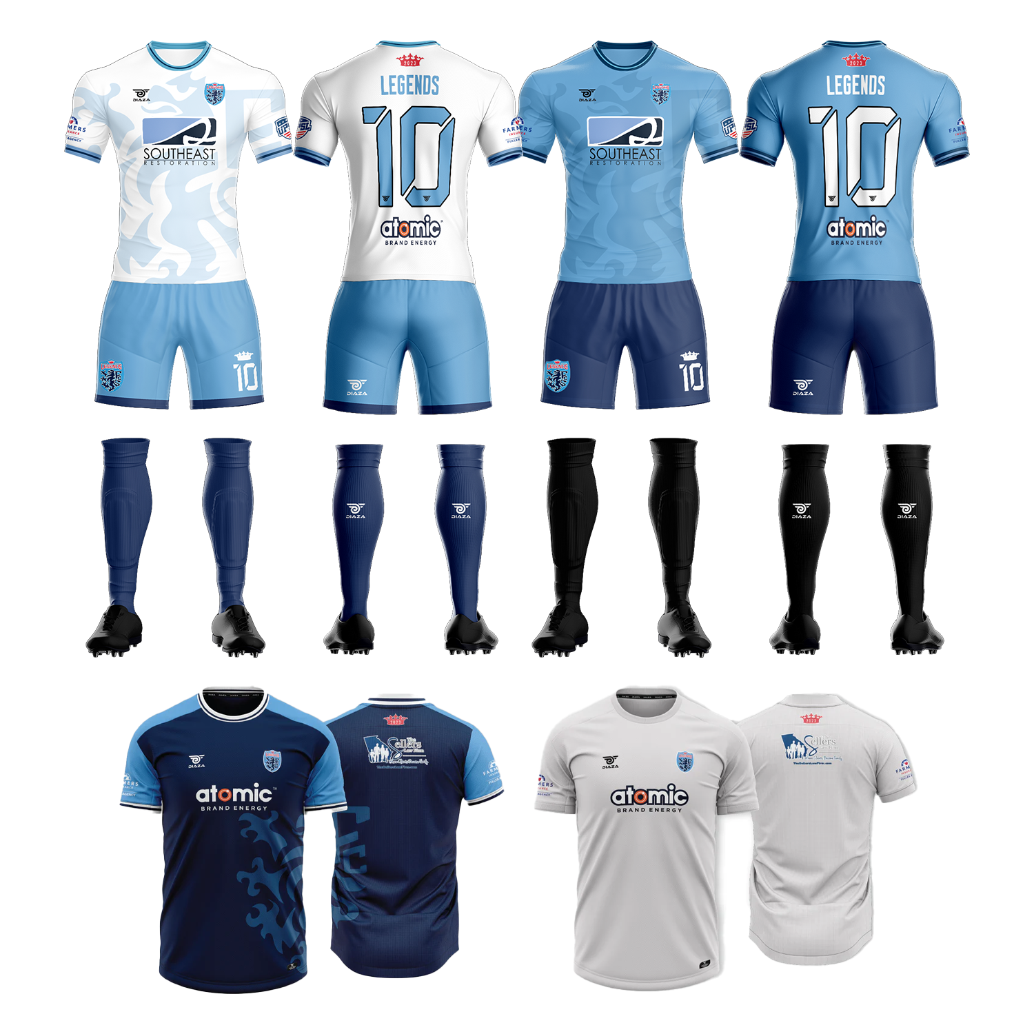 Legends FC Soccer Jersey Bundle - Official Player Kit for Men & Women - Perfect for Matches, Training, and Fan Support
